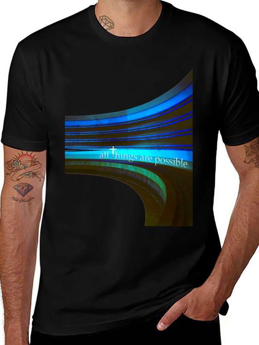 All Things Possible Graphic Black Tee