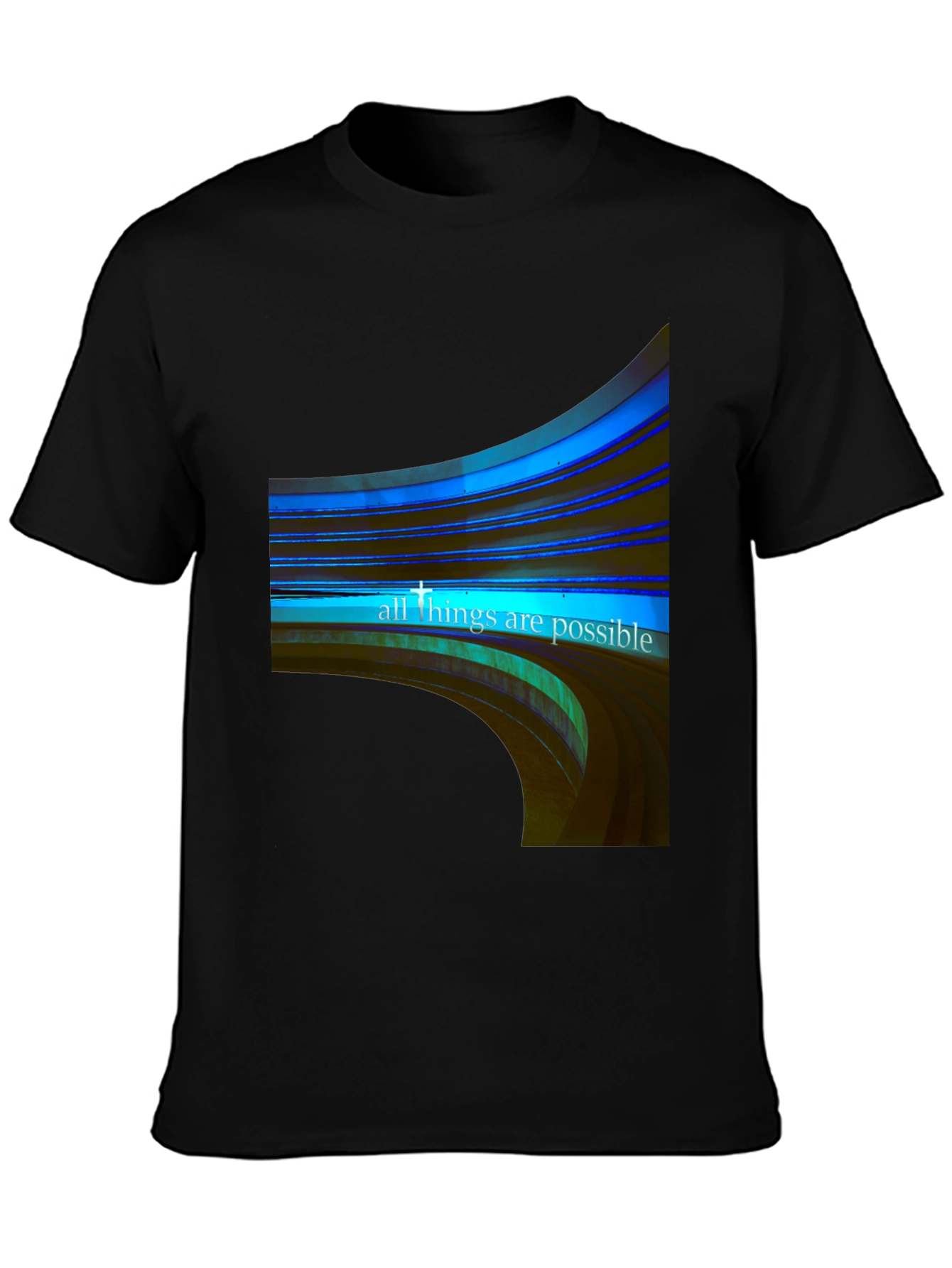All Things Possible Graphic Black Tee