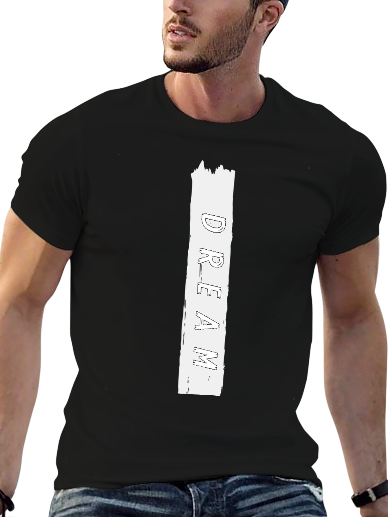 Dream Graphic Print Black T-Shirt