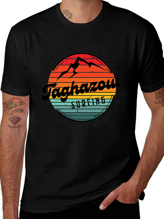 Taghazout Surfing T-Shirt - Hello Summer Morocco Tee