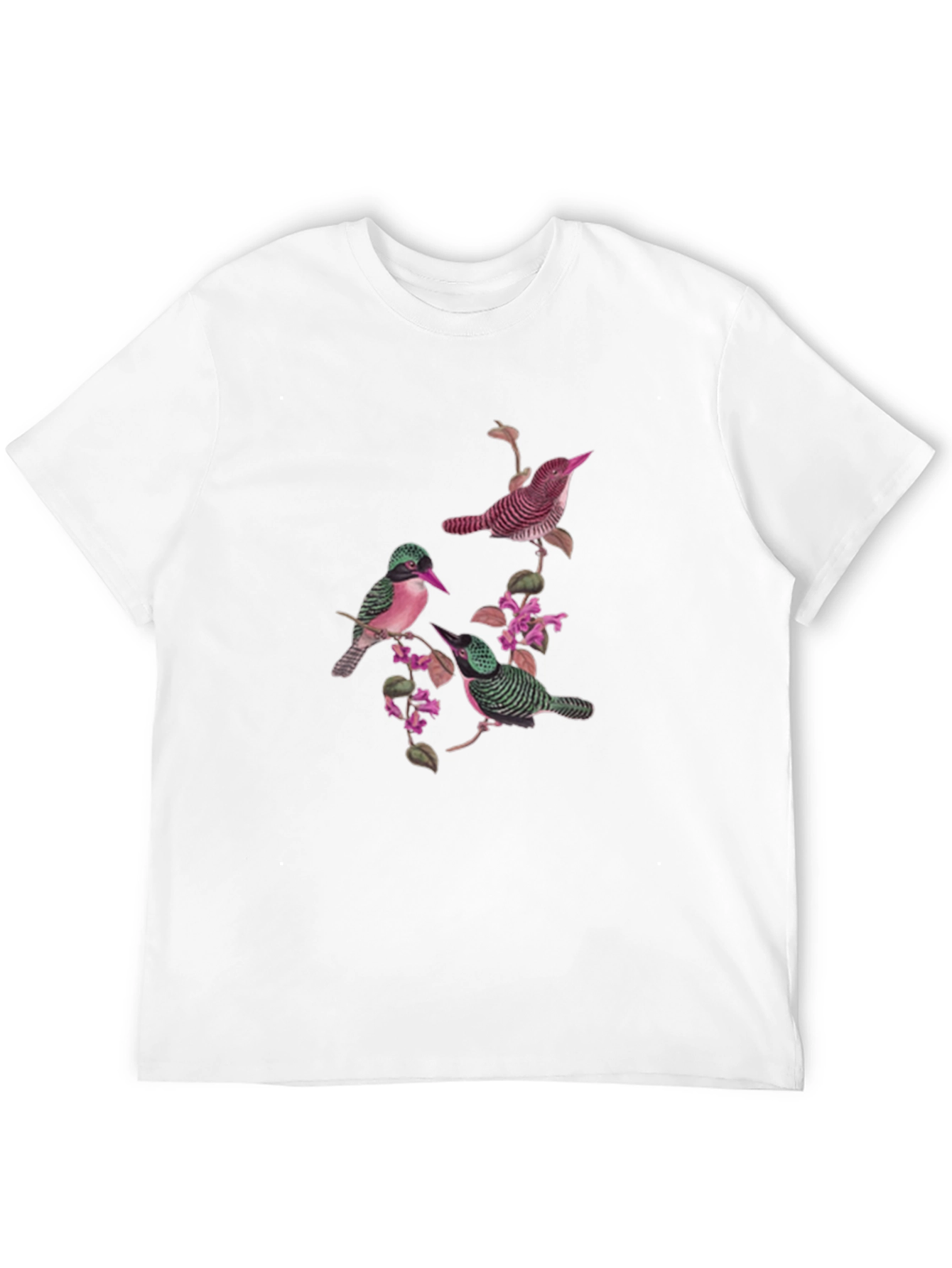 Bird and Blossom Graphic Tee - Black