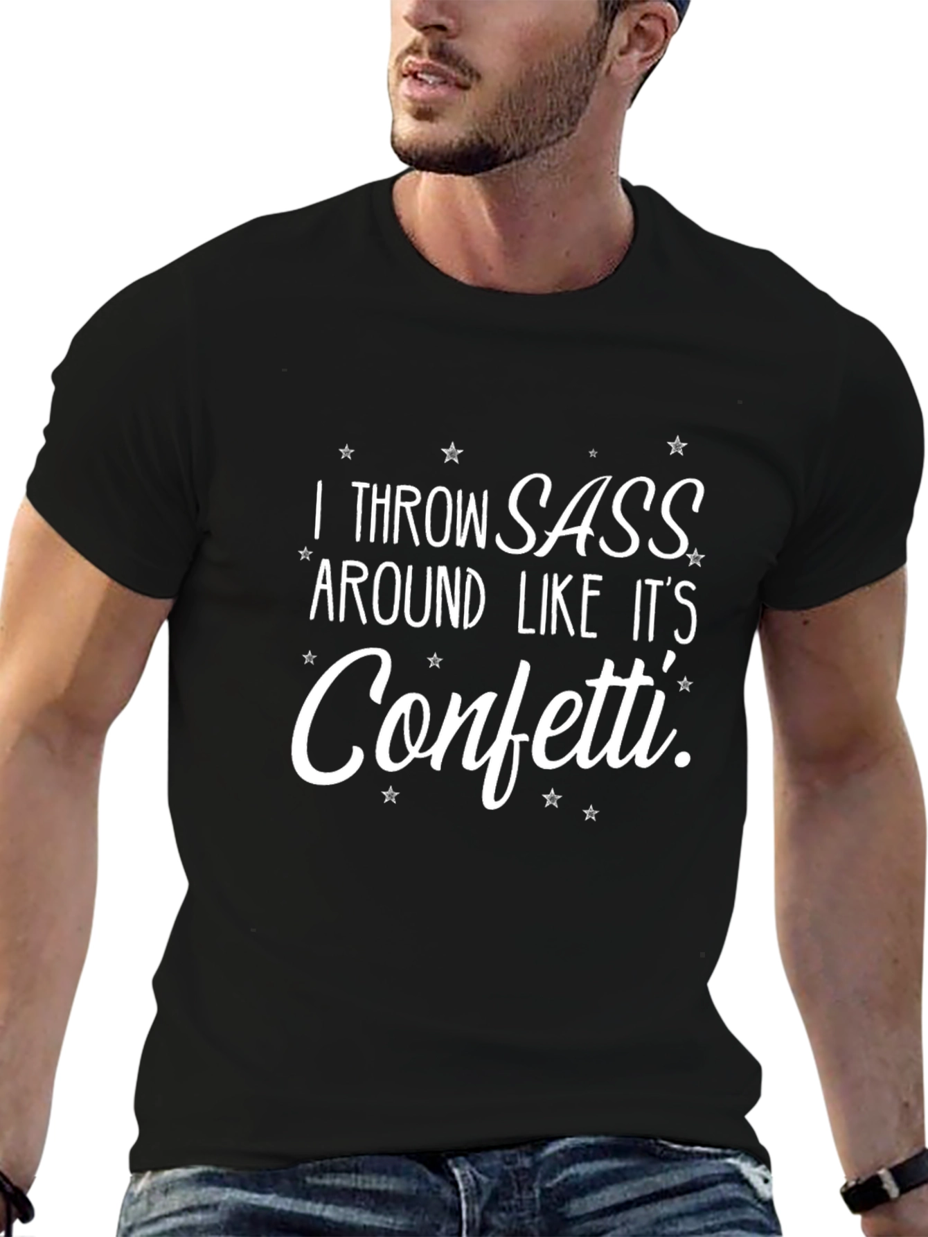 I Throw Sass T-Shirt - Funny Slogan Tee