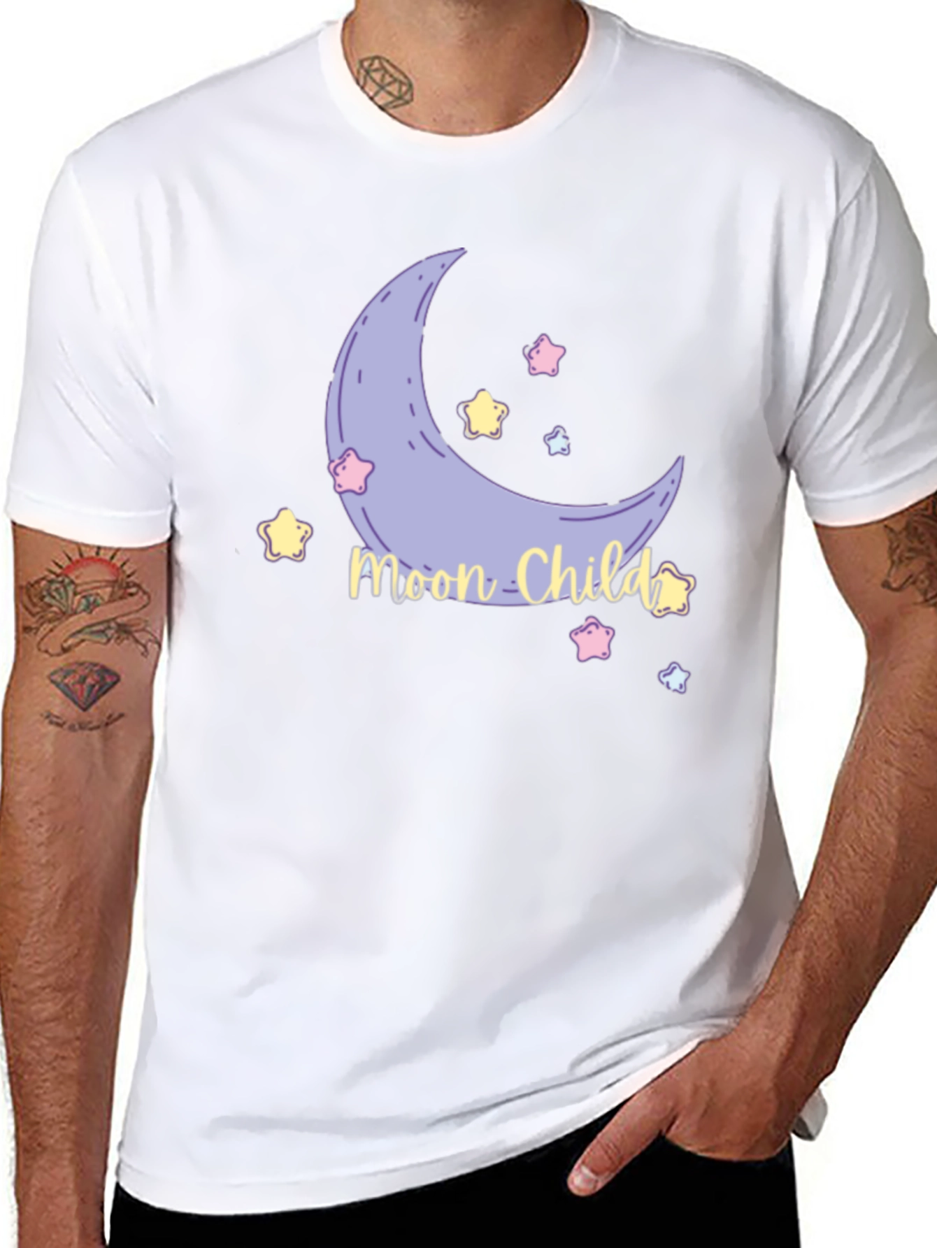 Moon Child Graphic Tee - Unisex Soft Cotton T-Shirt