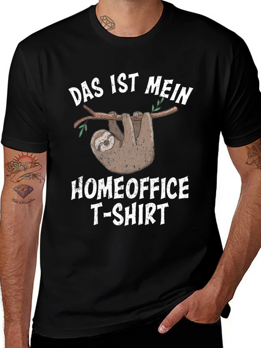 Das Ist Mein Homeoffice T-Shirt Funny Sloth Graphic Tee