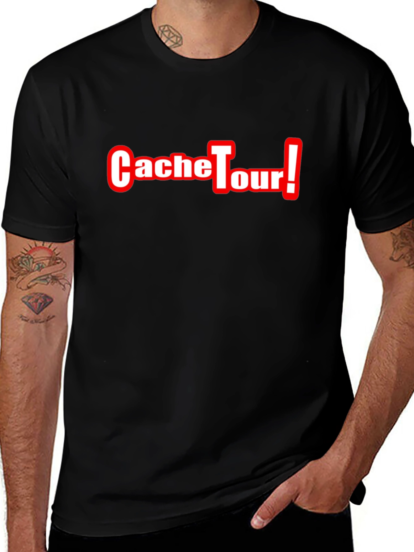CacheTour! Black T-Shirt