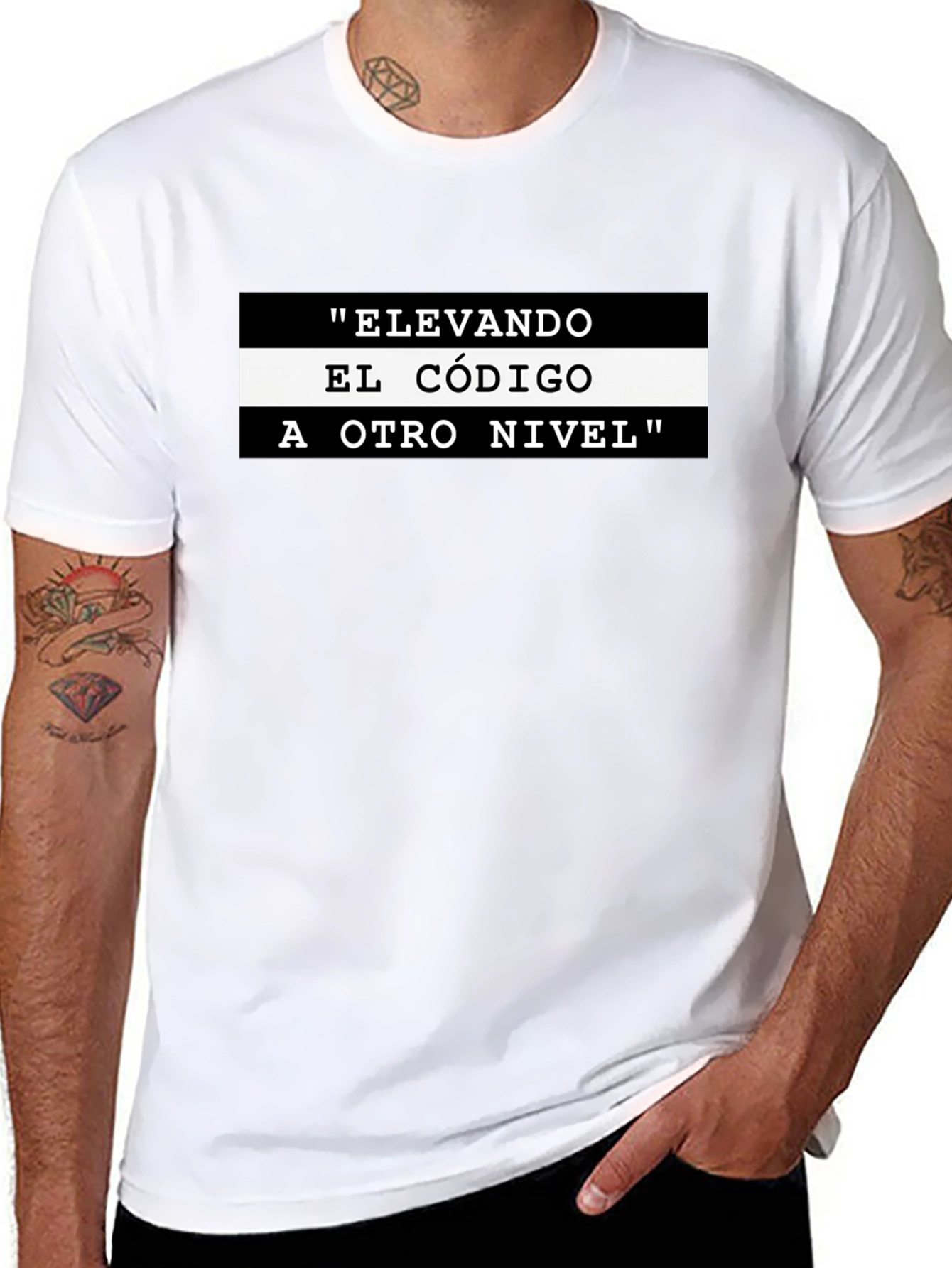 Elevando El Código T-Shirt - Black Graphic Tee