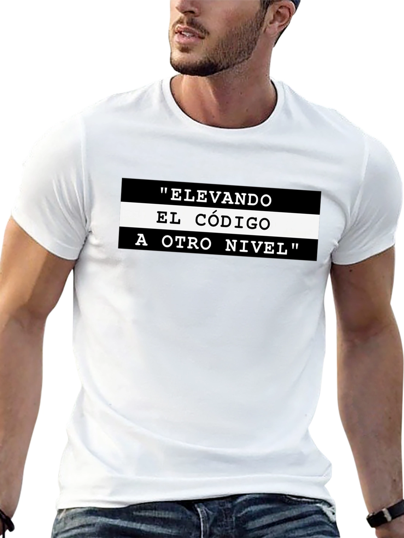 Elevando El Código T-Shirt - Black Graphic Tee
