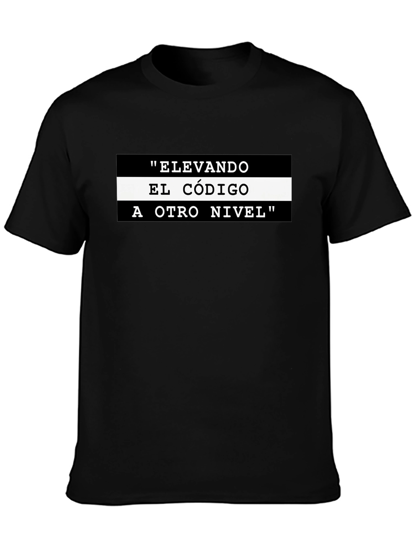 Elevando El Código T-Shirt - Black Graphic Tee