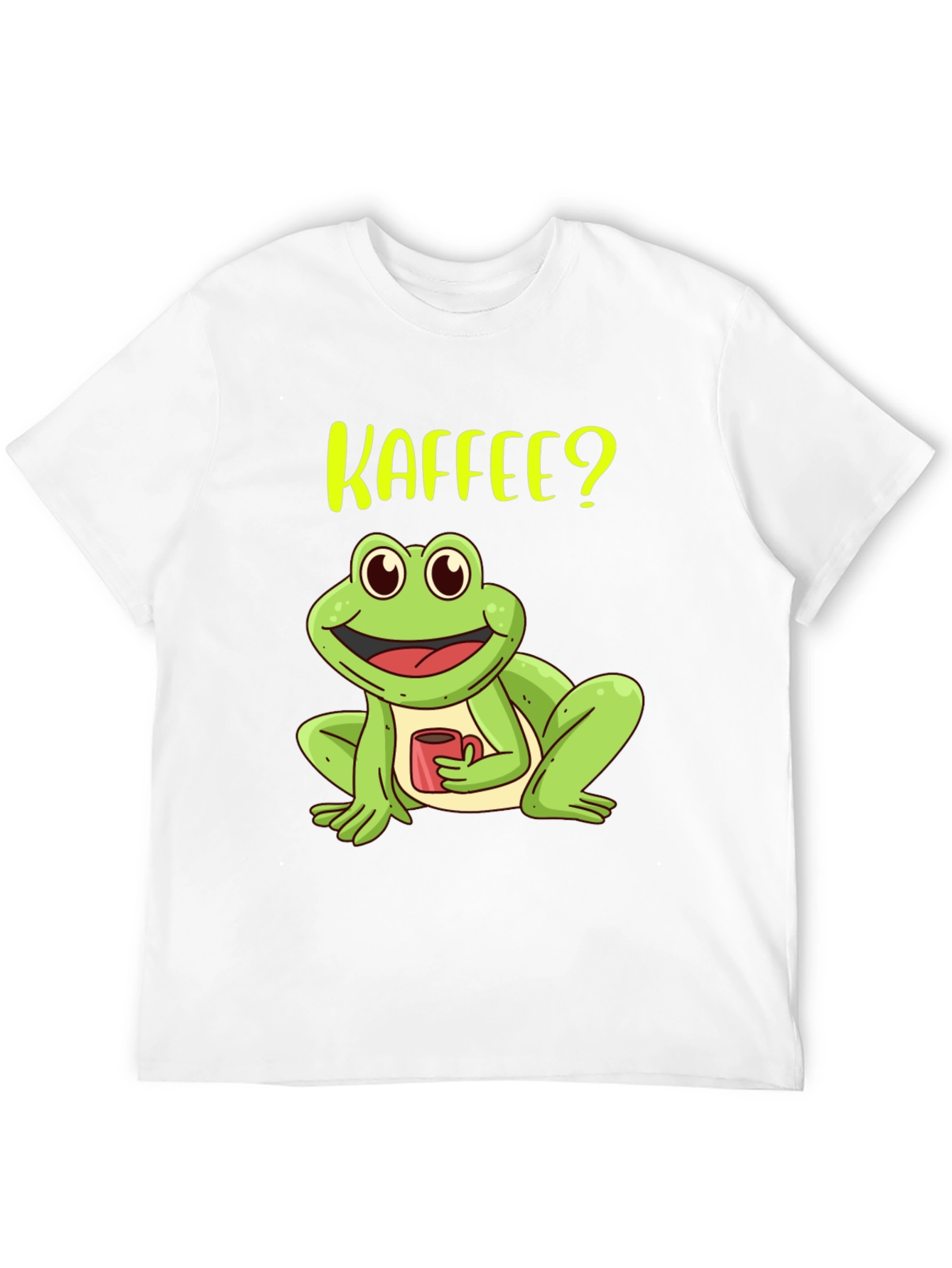 Kaffee? Frog Black T-Shirt - Coffee Lover Tee