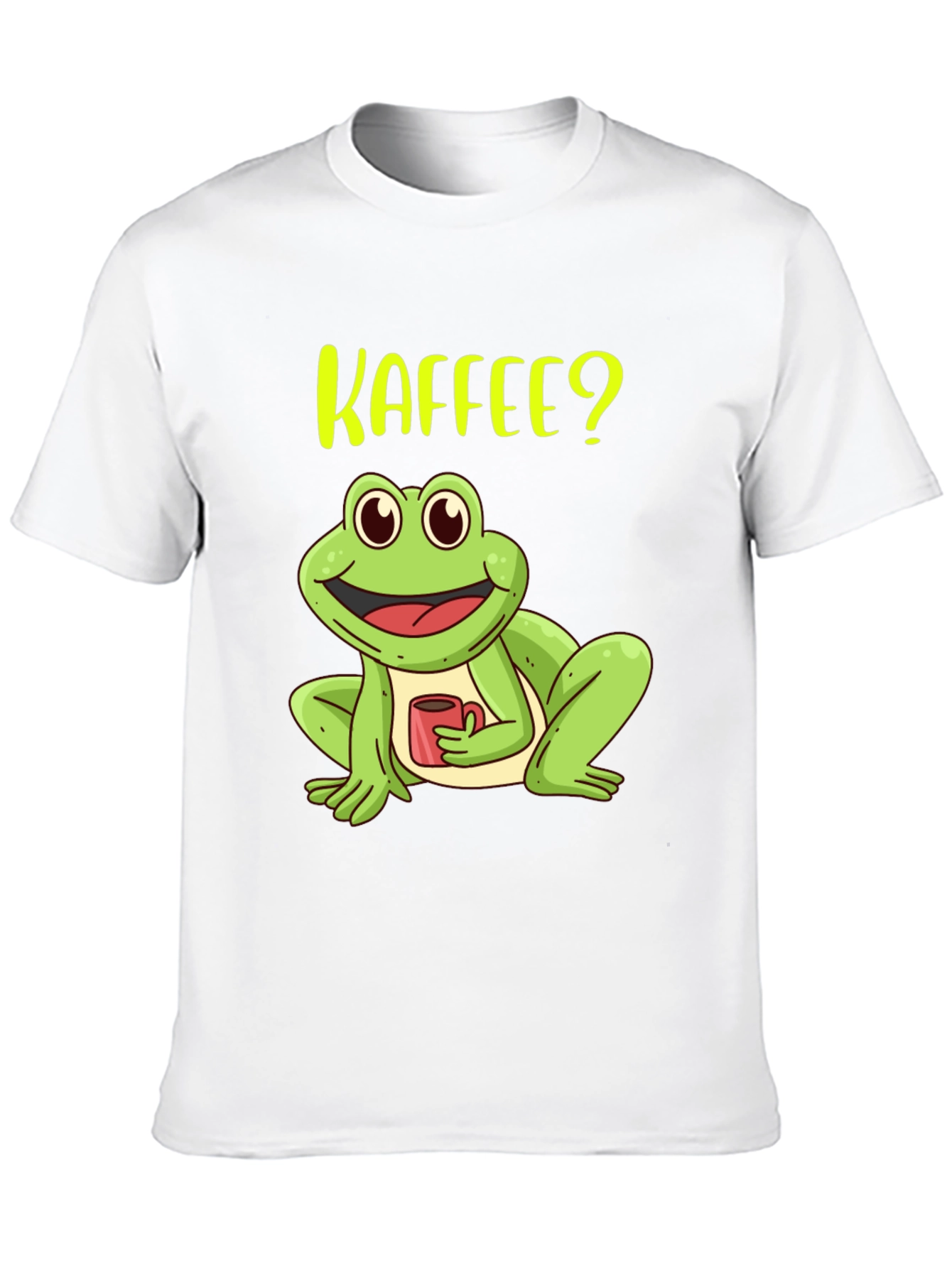 Kaffee? Frog Black T-Shirt - Coffee Lover Tee