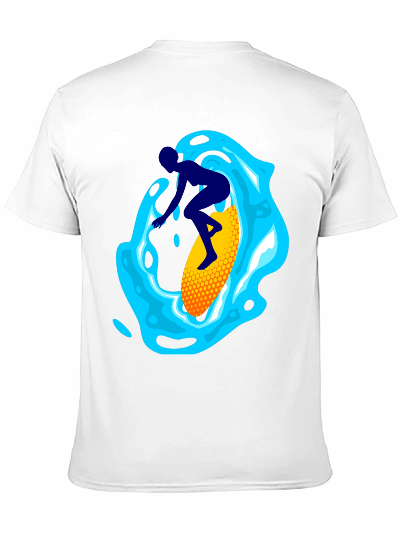 Surfer Graphic Tee - Black Cotton Blend