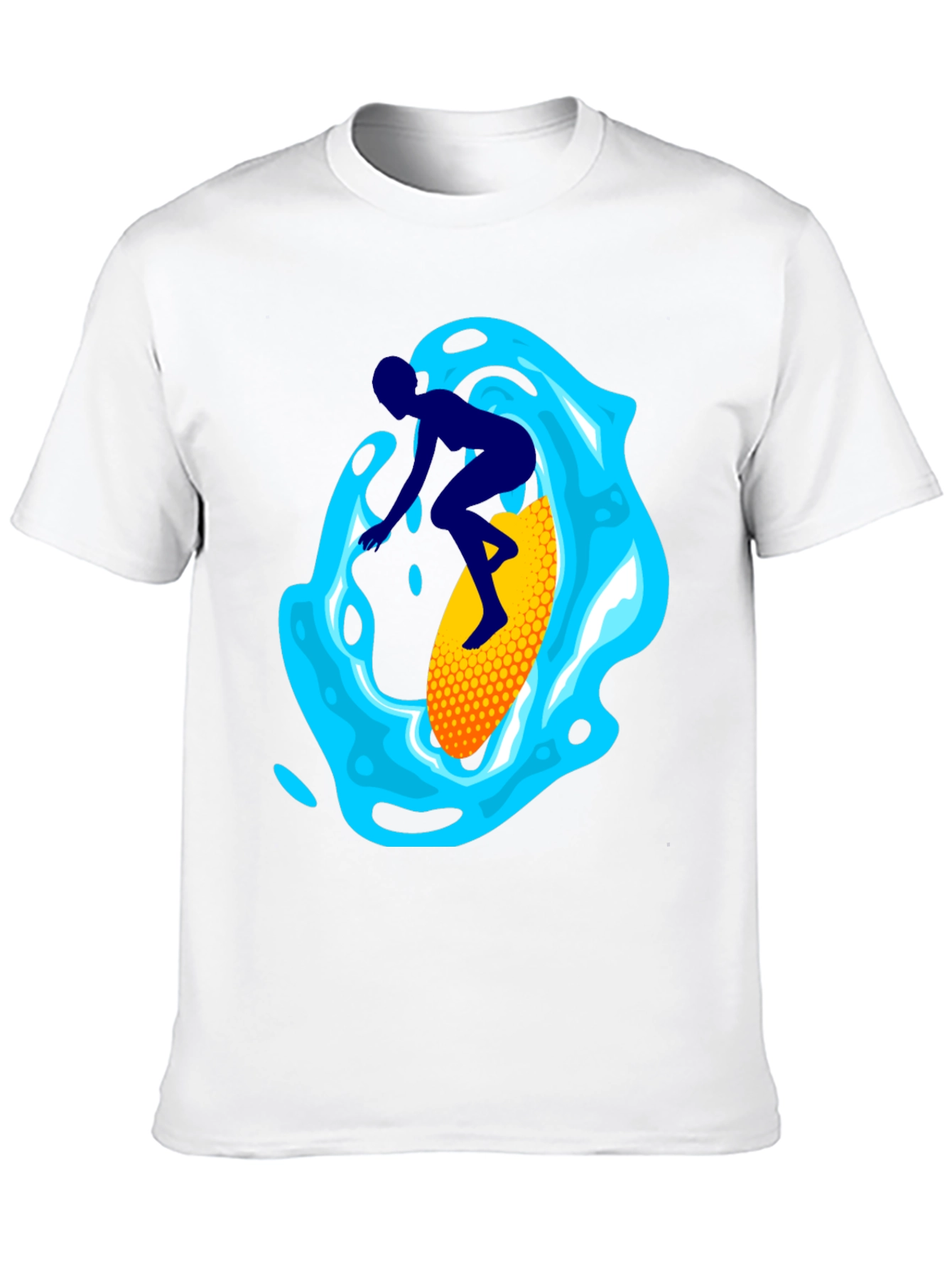 Surfer Graphic Tee - Black Cotton Blend