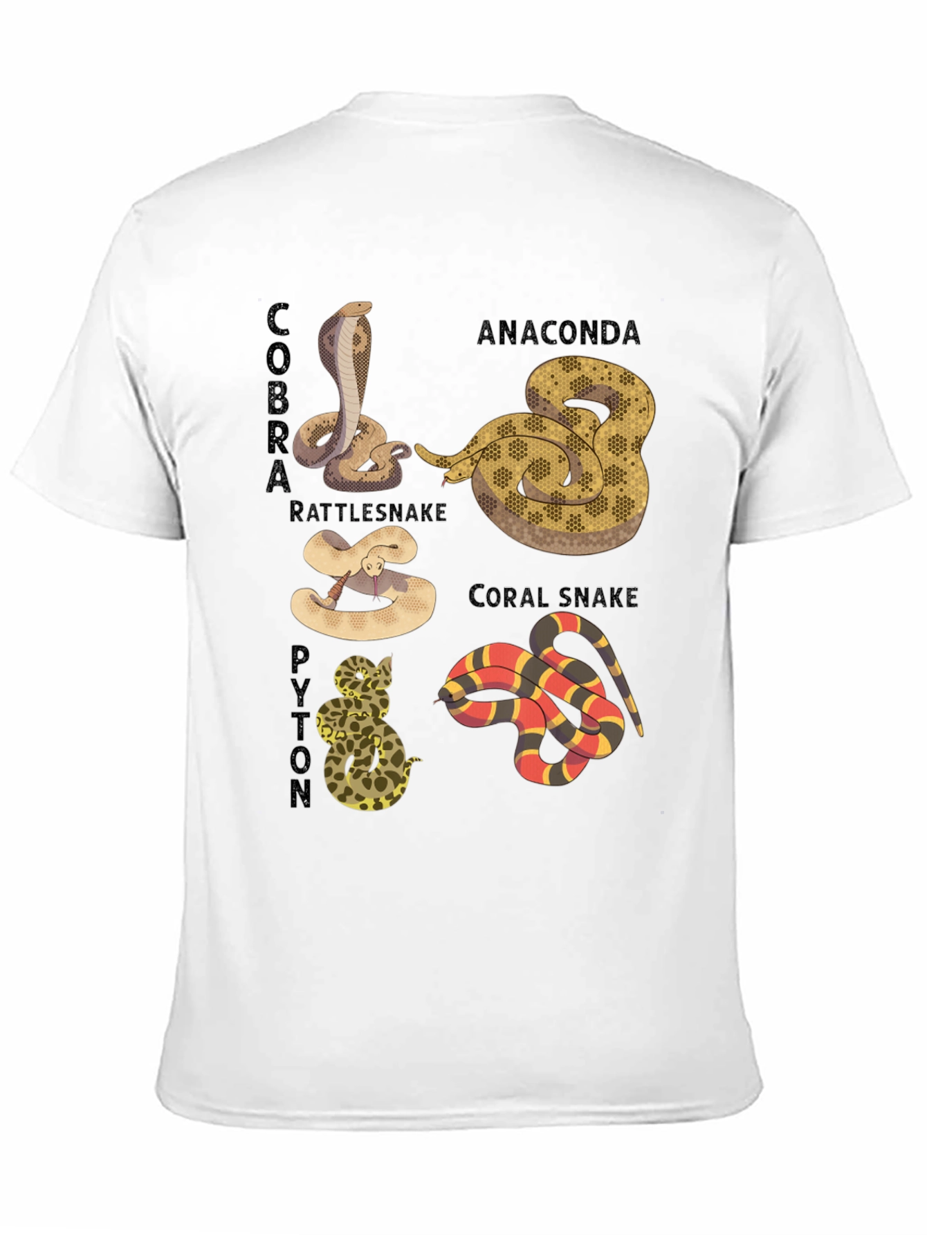 Snakes of the World Graphic T-Shirt