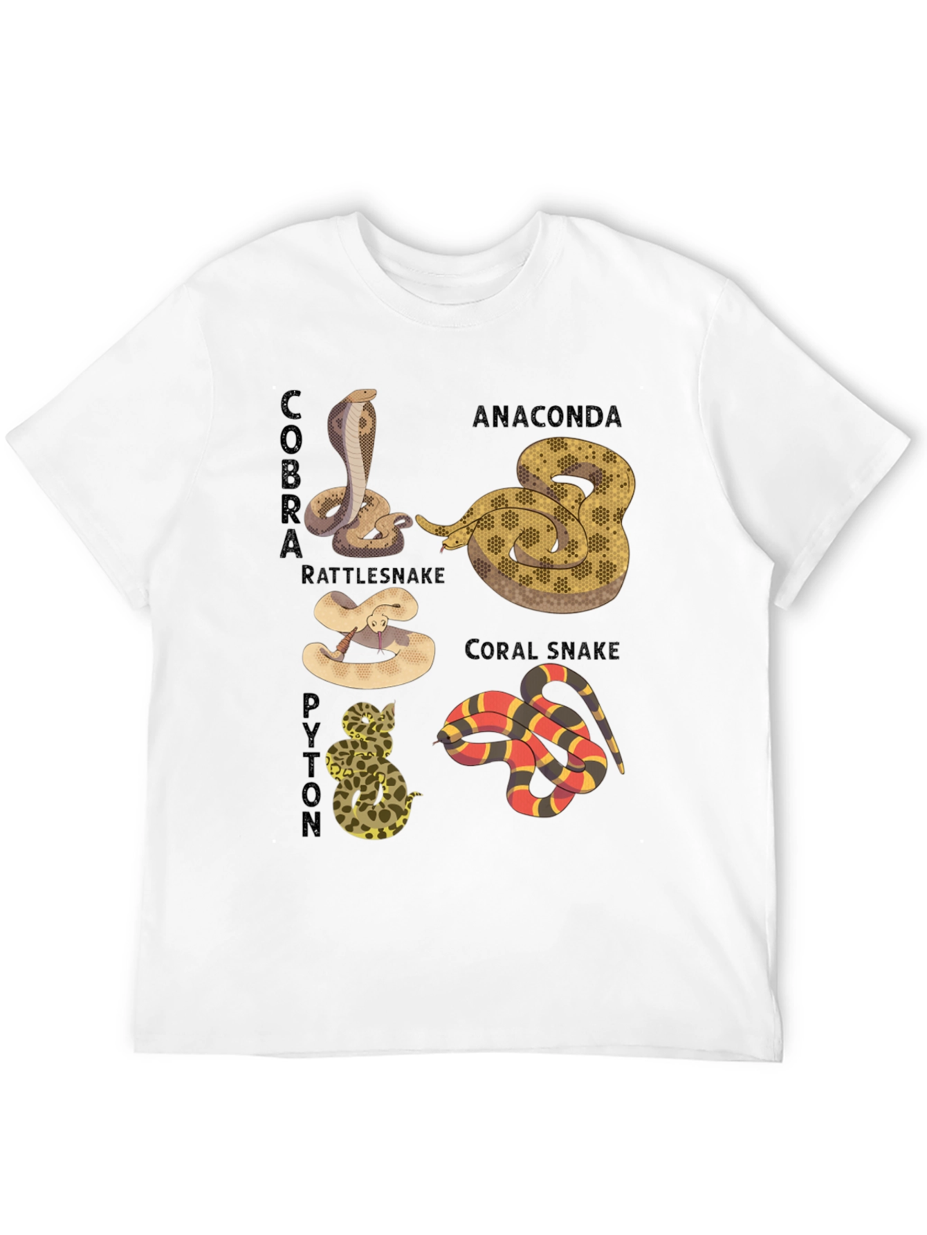 Snakes of the World Graphic T-Shirt