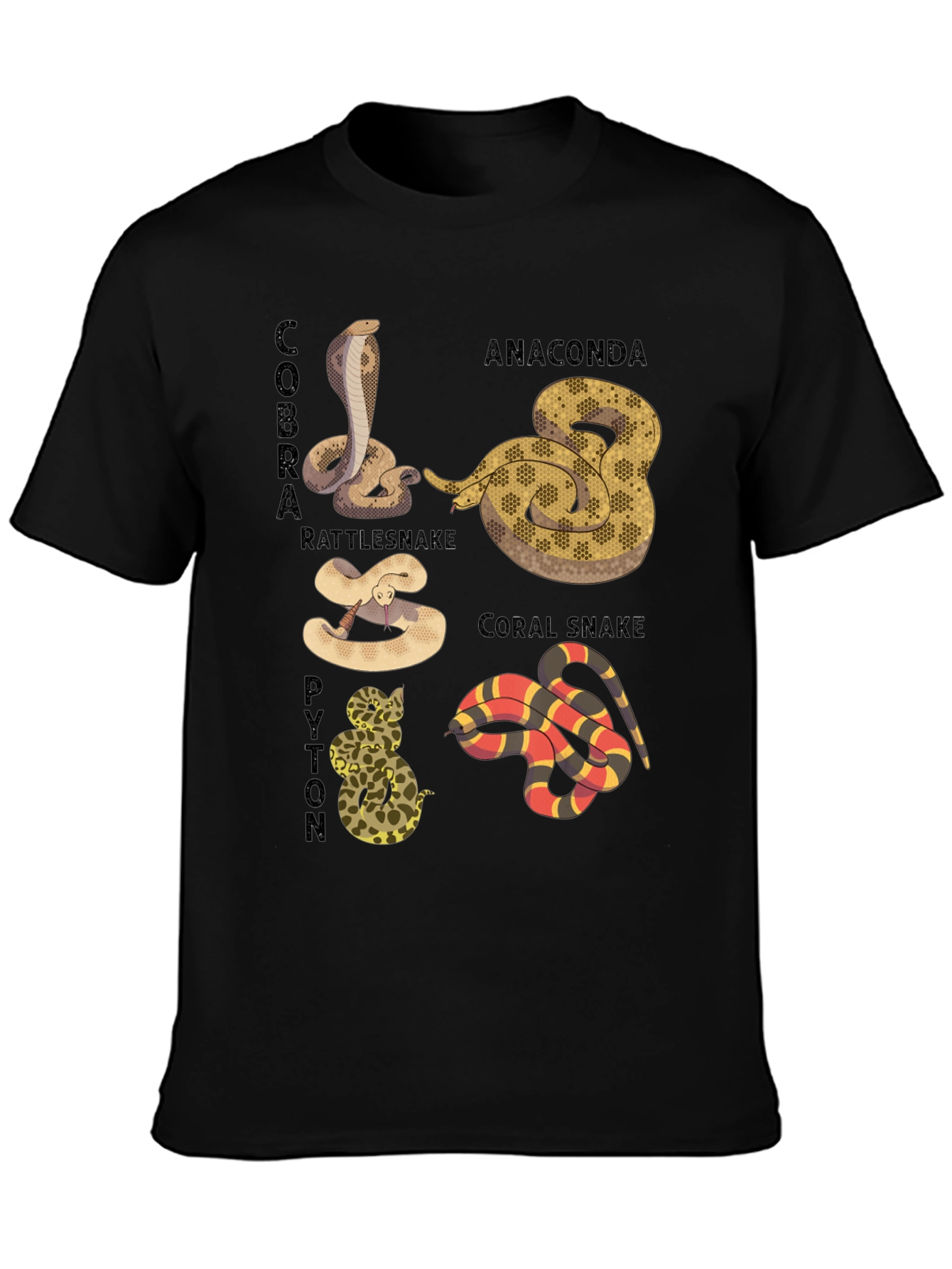 Snakes of the World Graphic T-Shirt
