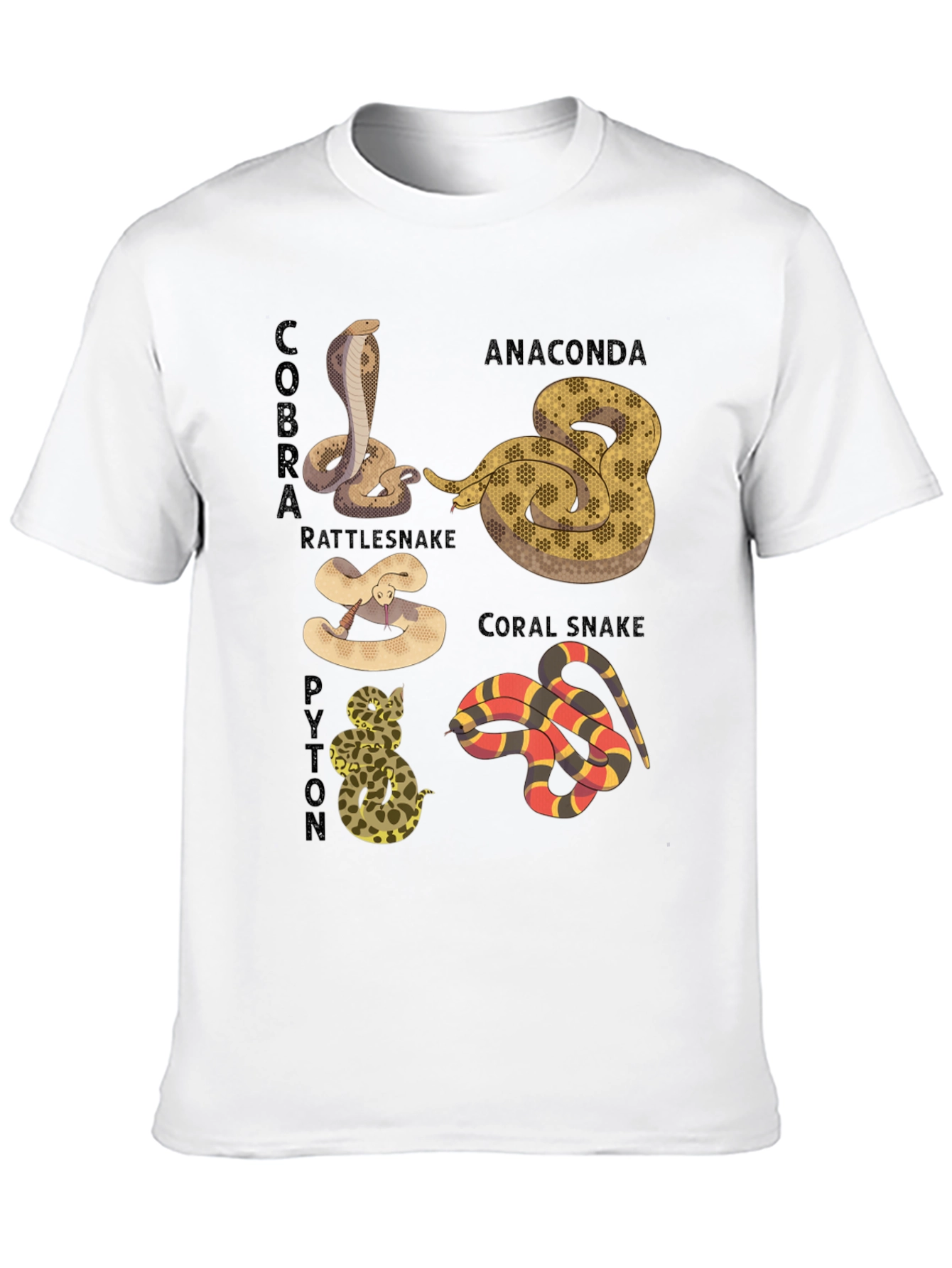 Snakes of the World Graphic T-Shirt