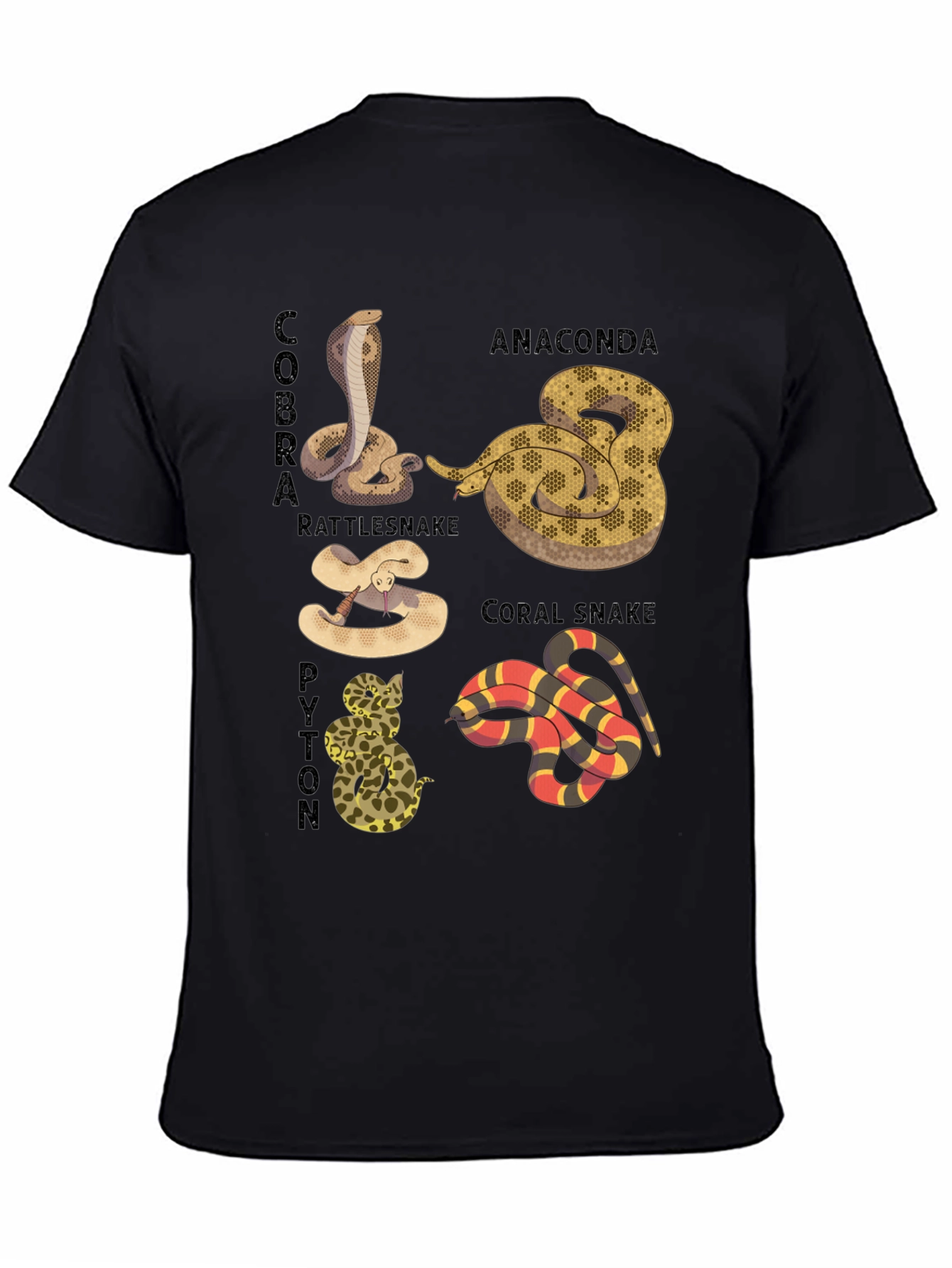 Snakes of the World Graphic T-Shirt