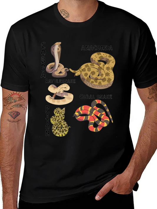 Snakes of the World Graphic T-Shirt