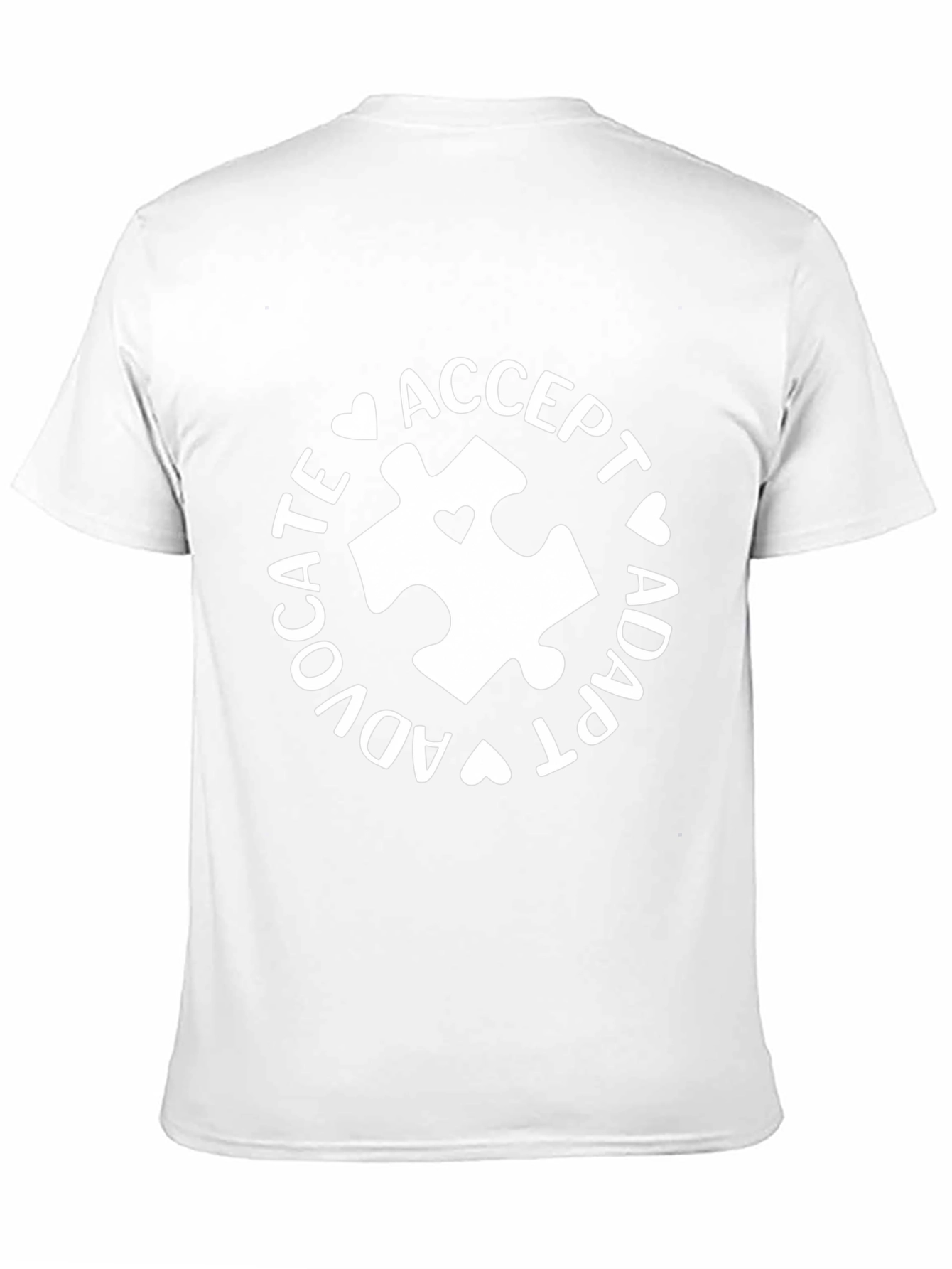 Autism Awareness Tee - Accept Adapt Advocate Puzzle