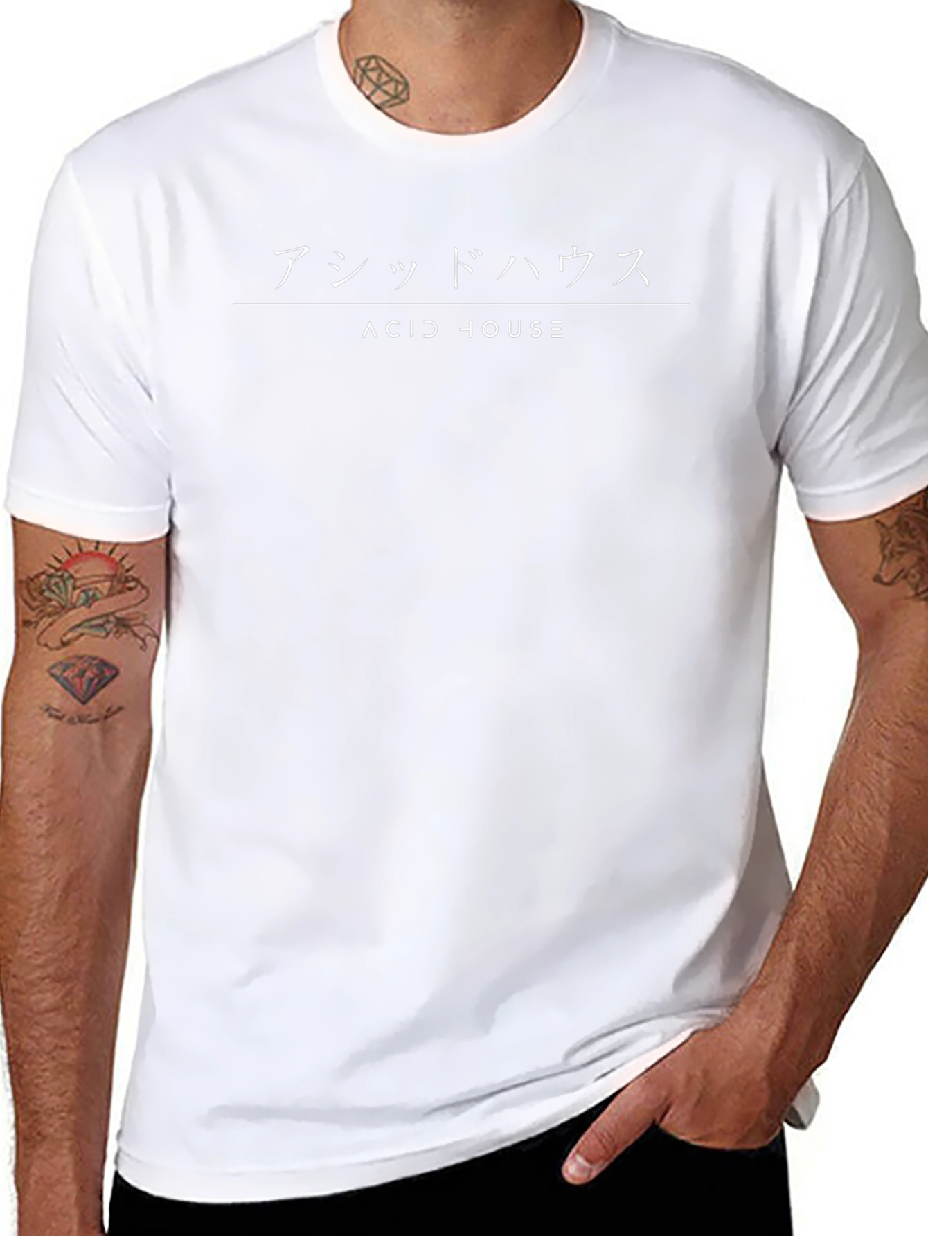 Acid House Graphic Tee - Stylish Black T-Shirt