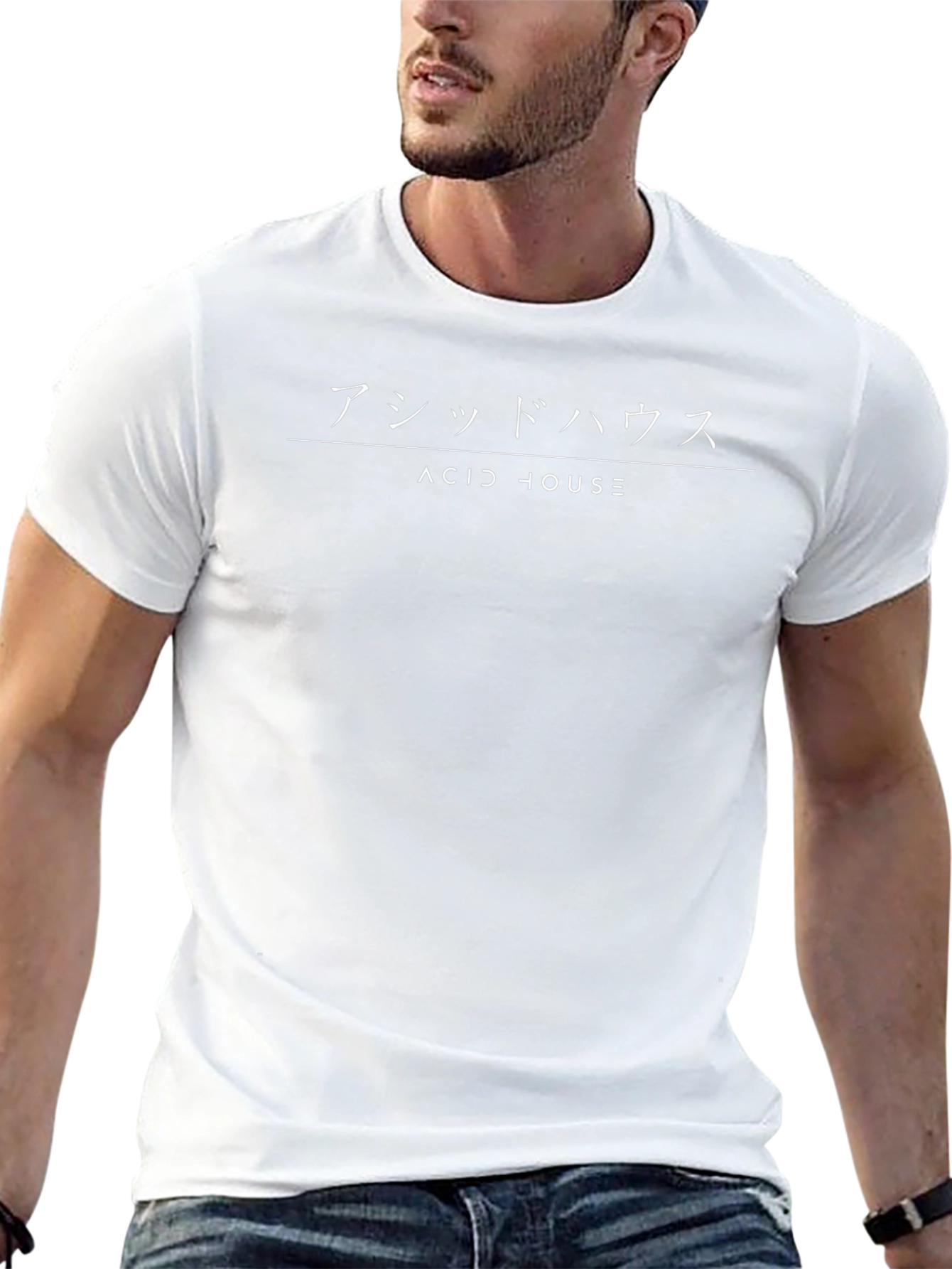 Acid House Graphic Tee - Stylish Black T-Shirt