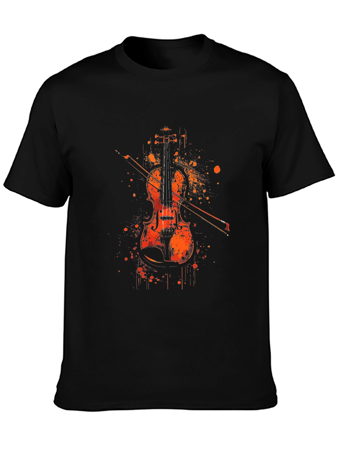 Violin Graphic T-Shirt - Music Lover Tee