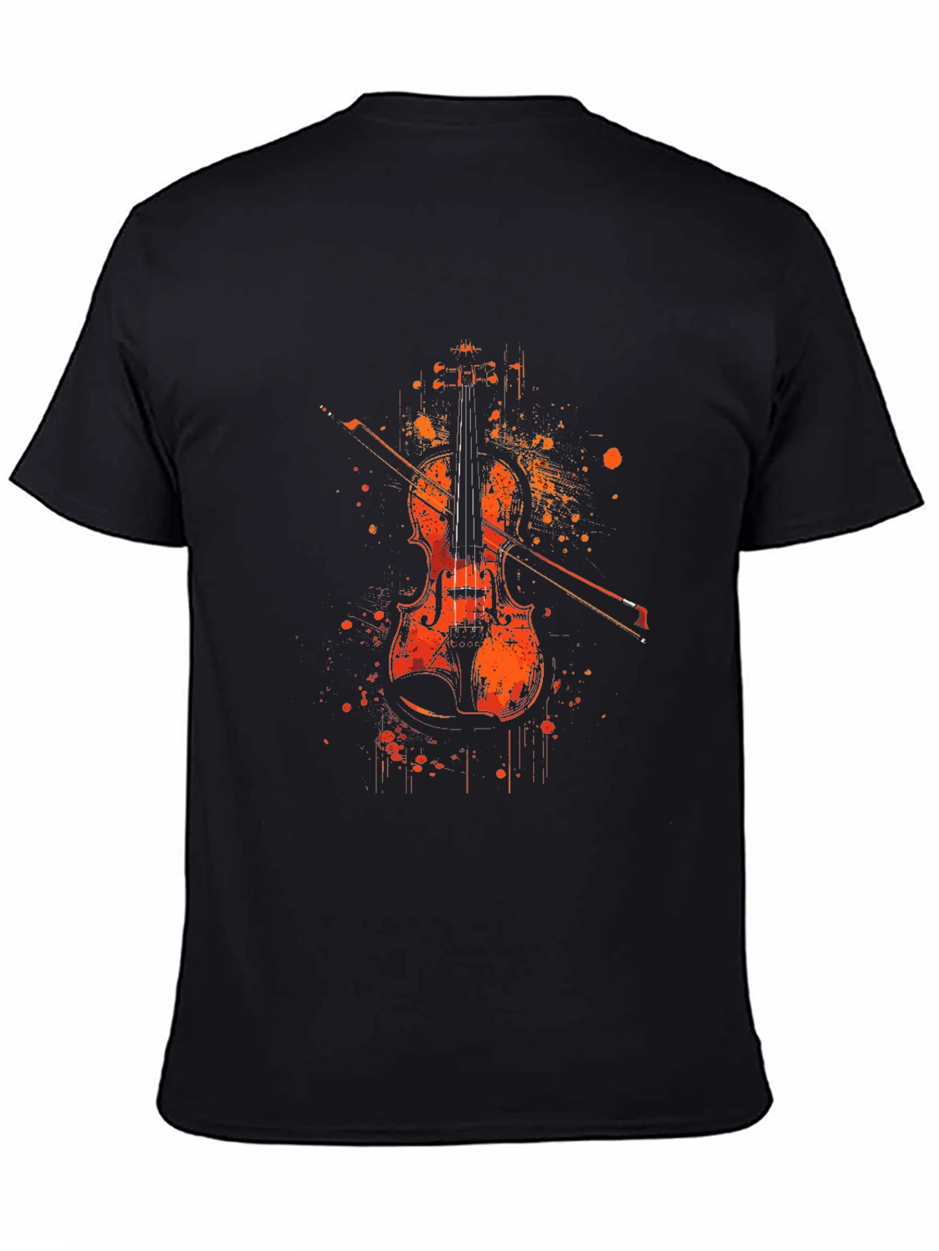Violin Graphic T-Shirt - Music Lover Tee