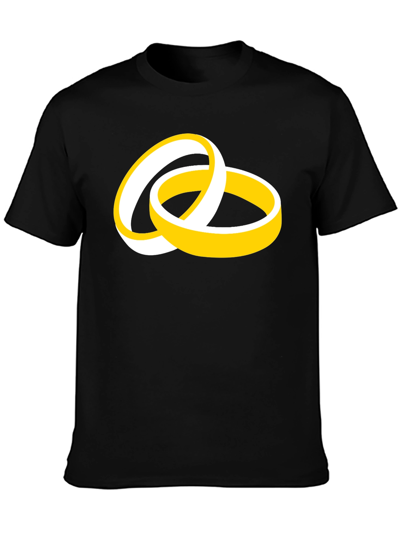 Wedding Ring Graphic Black T-Shirt