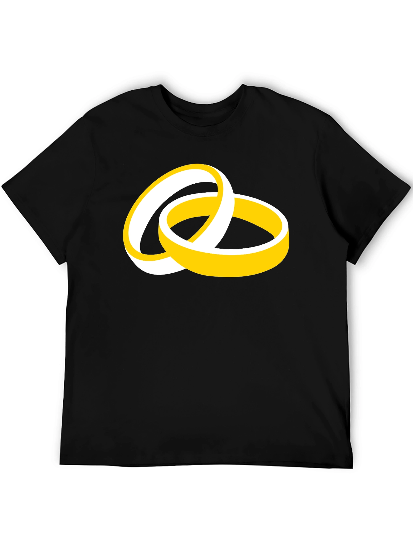 Wedding Ring Graphic Black T-Shirt
