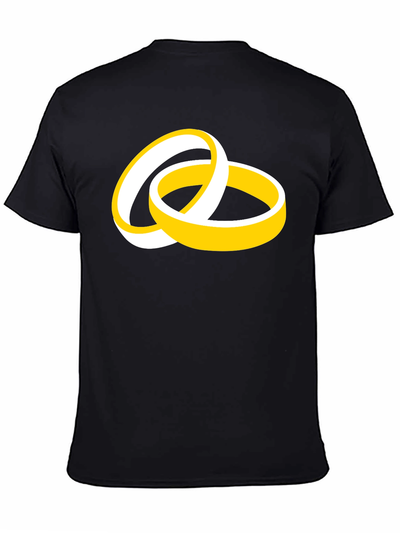 Wedding Ring Graphic Black T-Shirt