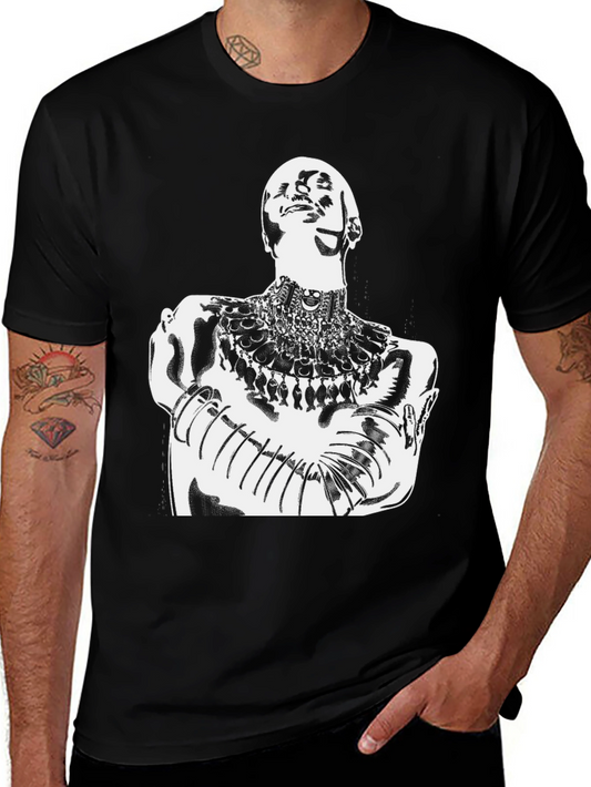 Bold Graphic Tee - Striking Figure Print