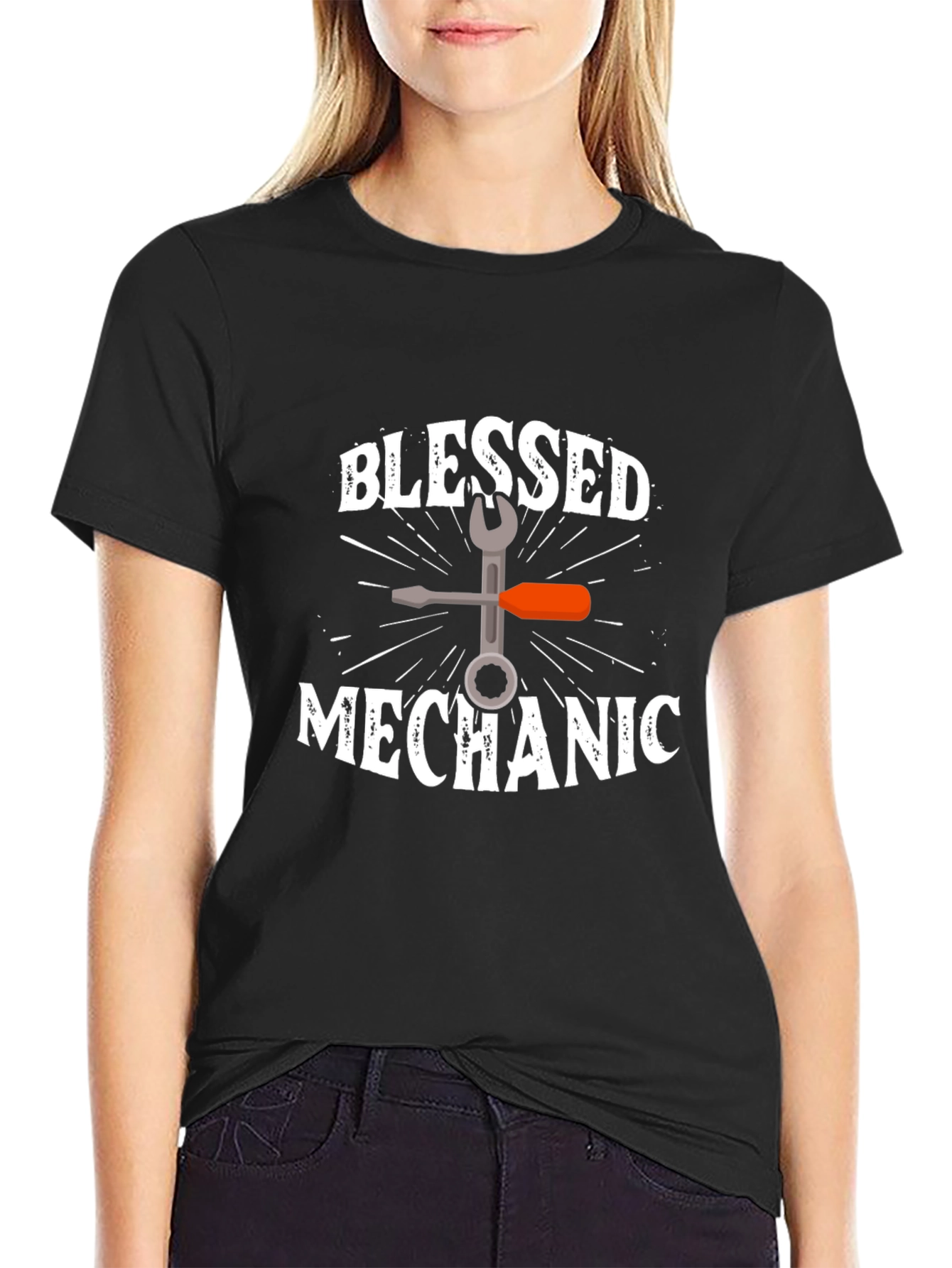 Blessed Mechanic T-Shirt - Black