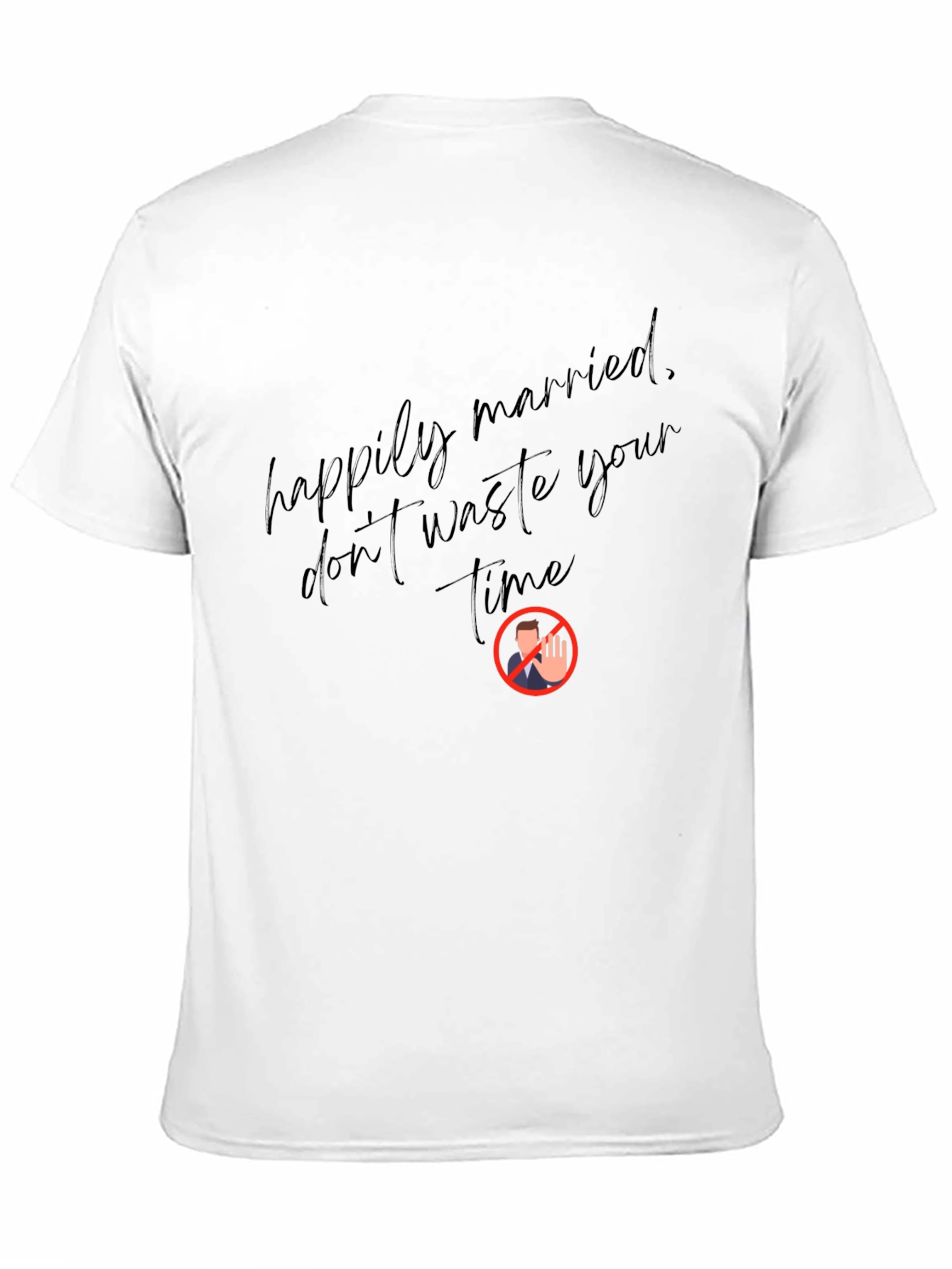 Happily Married Black Graphic Tee