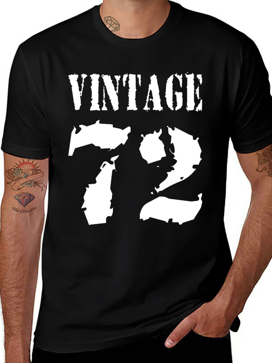 Vintage 72 Black Graphic Tee