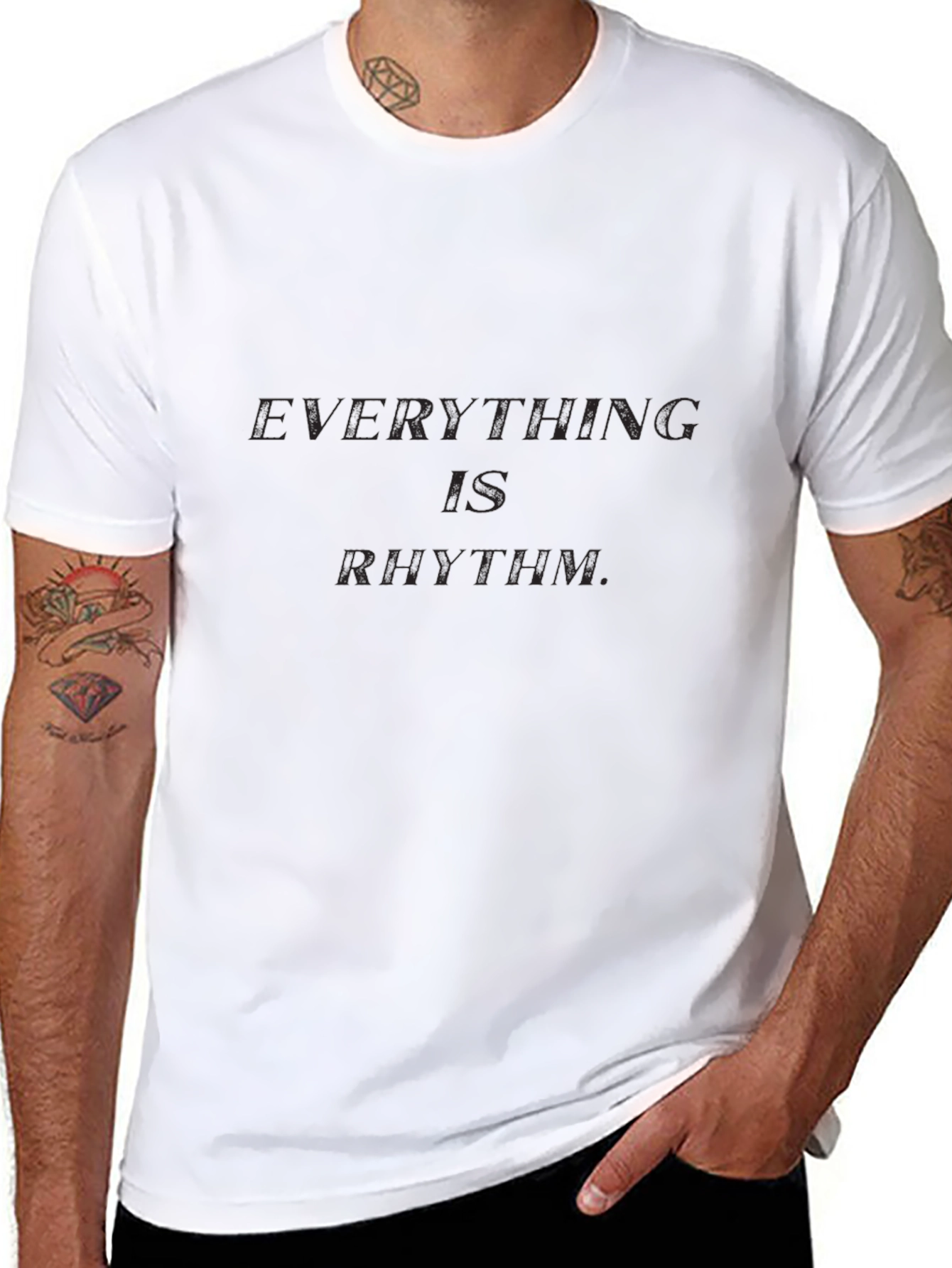 Everything is Rhythm T-Shirt - Classic Black Tee