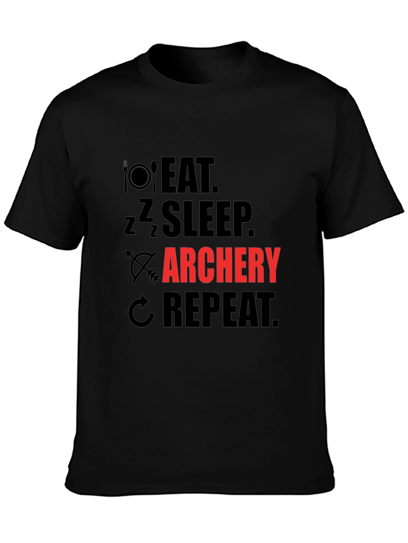 Eat Sleep Archery Repeat Graphic T-Shirt