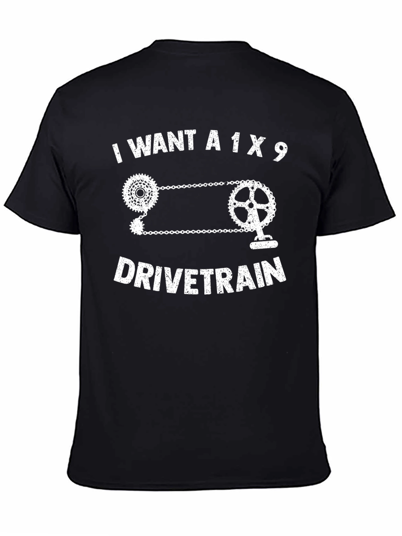 1x9 Drivetrain T-Shirt - Cycling Enthusiast Tee