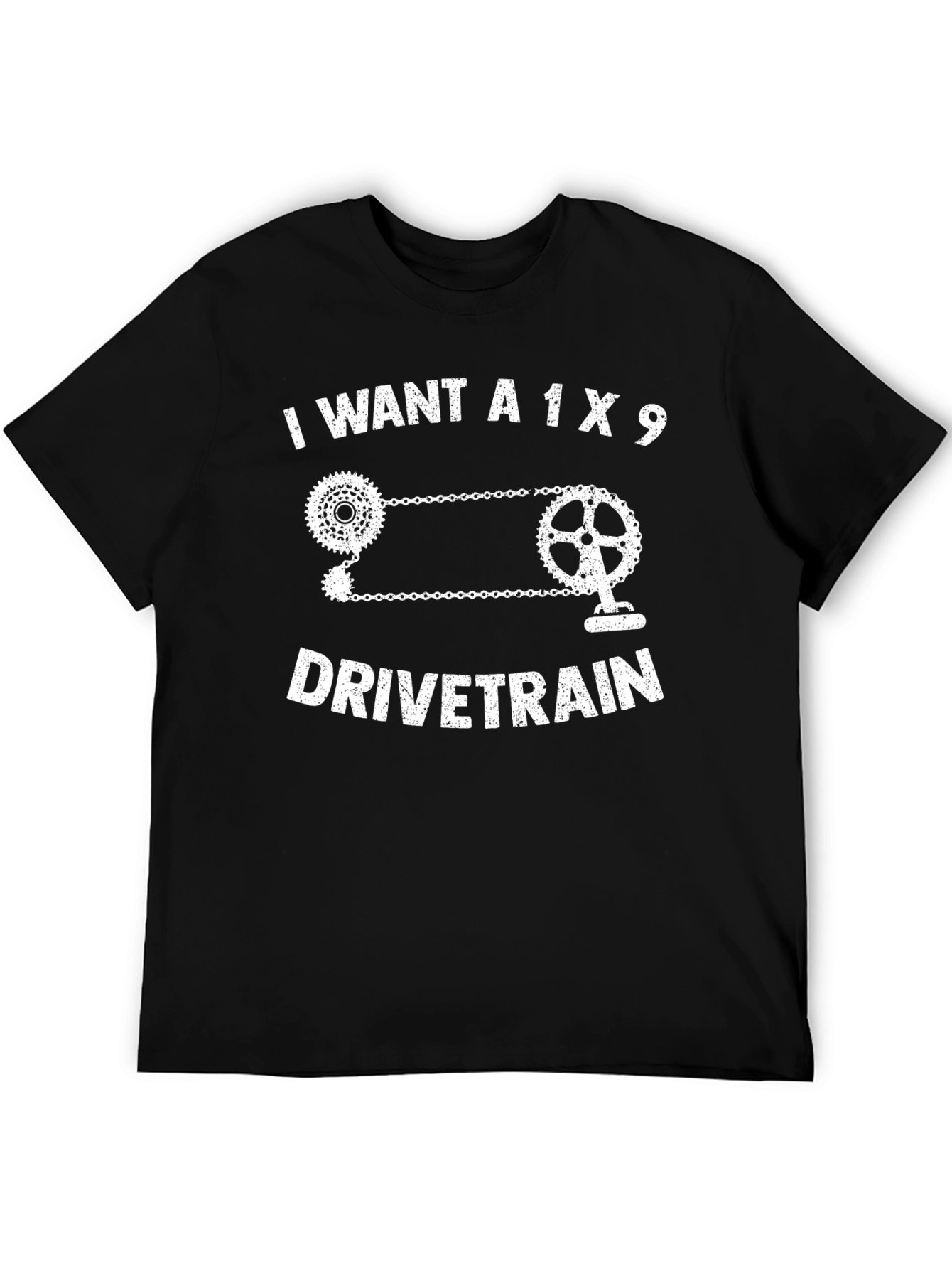1x9 Drivetrain T-Shirt - Cycling Enthusiast Tee