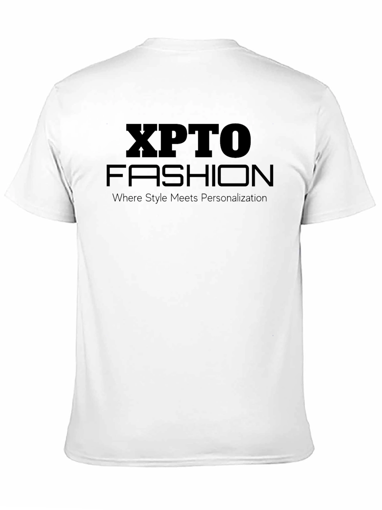 XPTO Fashion Black T-Shirt - Style & Personalization
