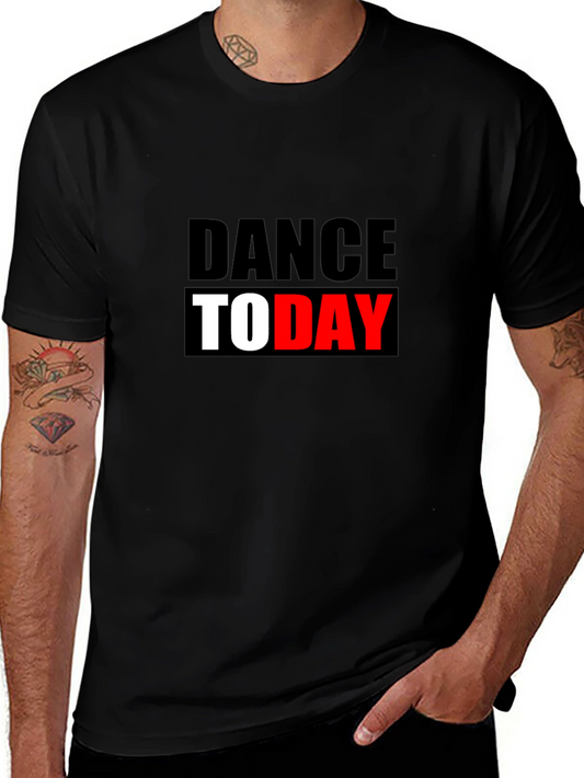 Dance Today Graphic Tee - Black Cotton T-Shirt