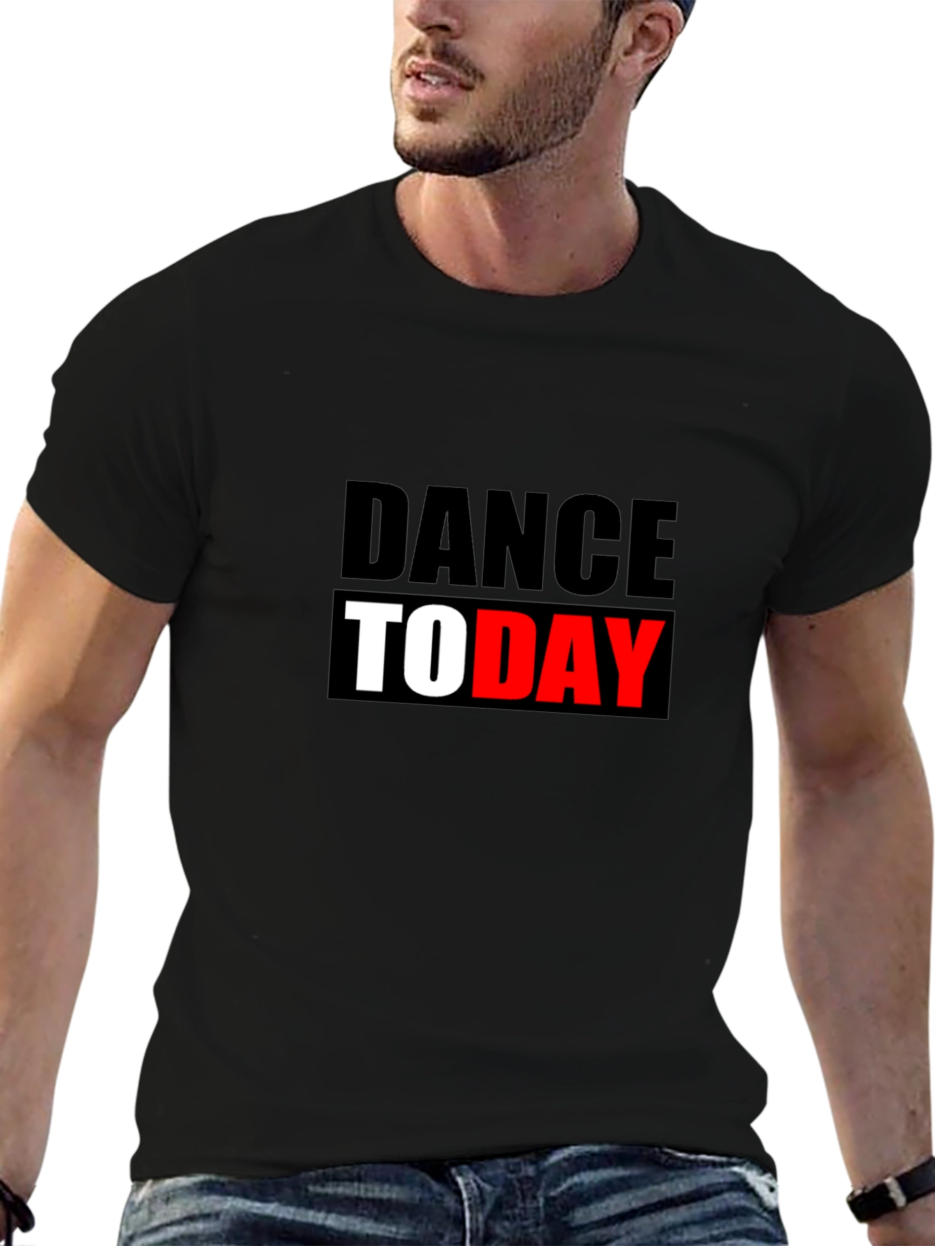 Dance Today Graphic Tee - Black Cotton T-Shirt