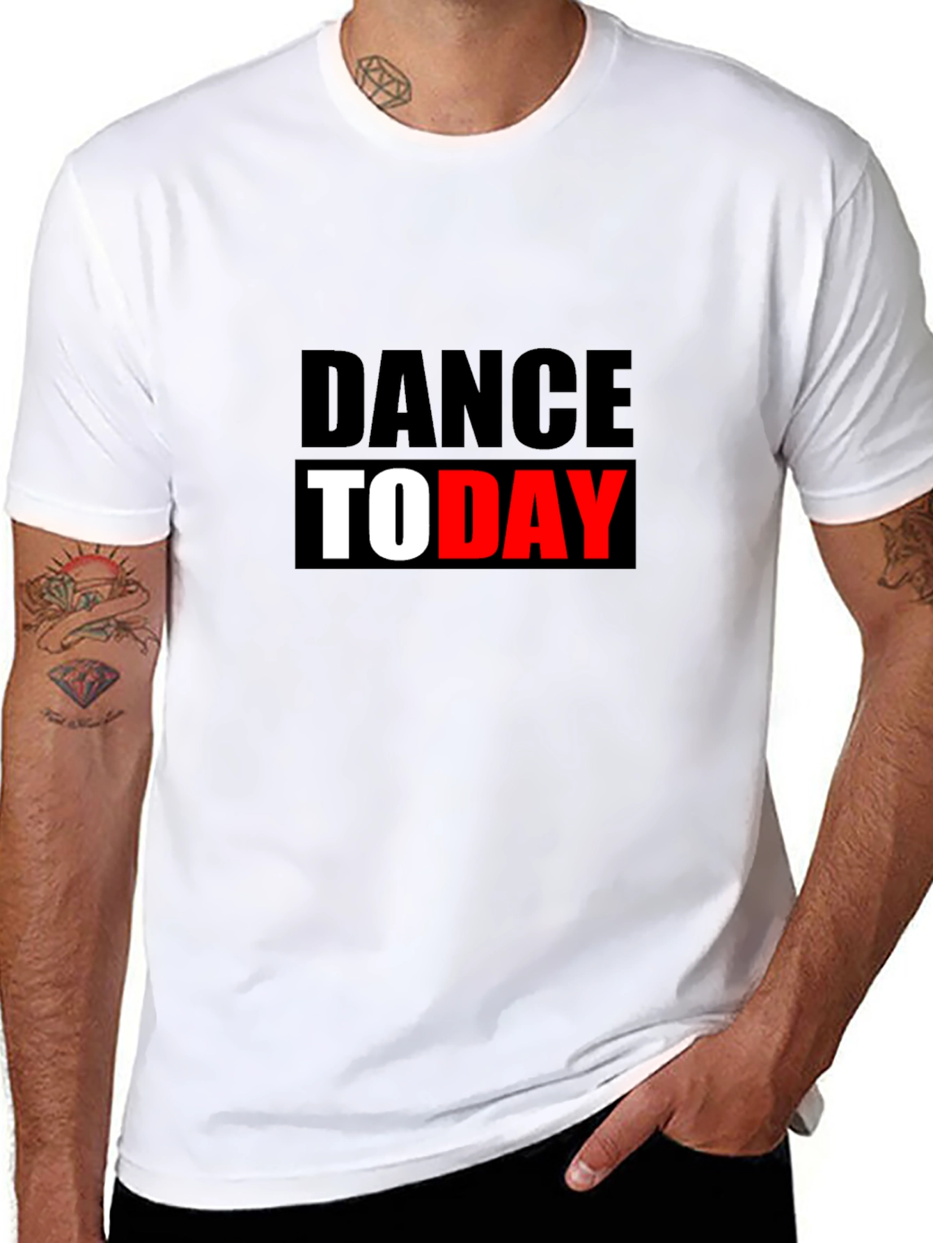 Dance Today Graphic Tee - Black Cotton T-Shirt