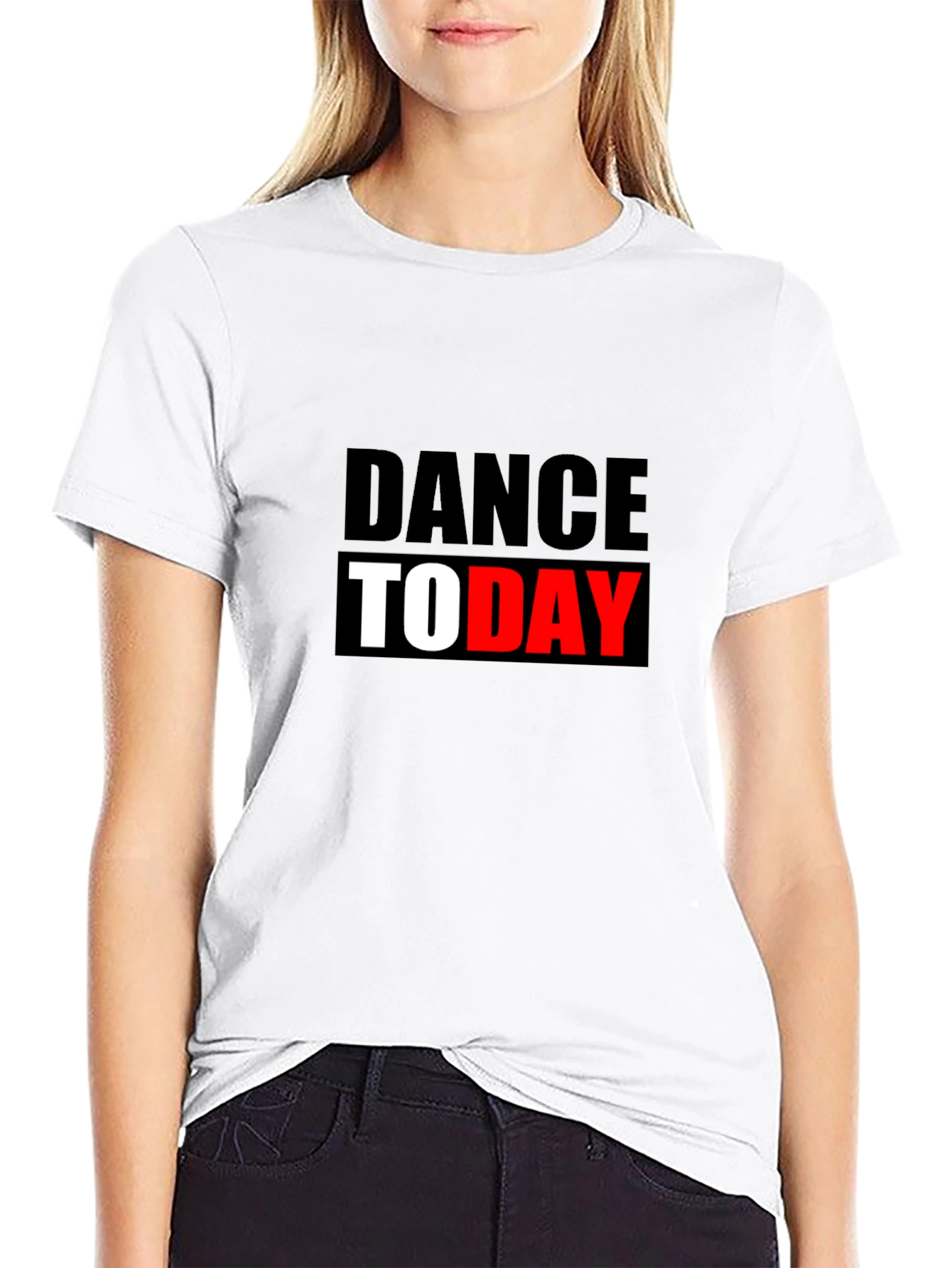 Dance Today Graphic Tee - Black Cotton T-Shirt