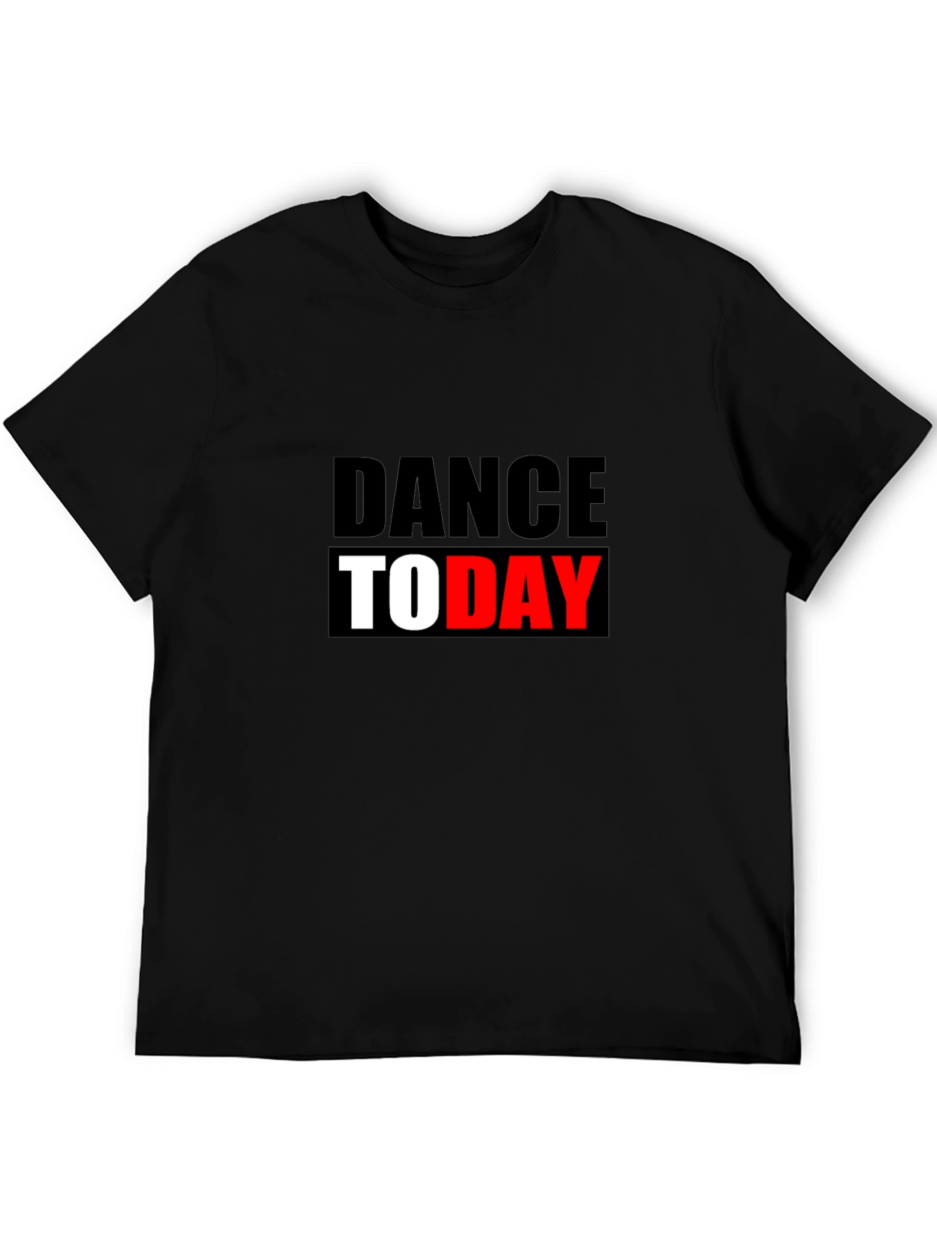 Dance Today Graphic Tee - Black Cotton T-Shirt