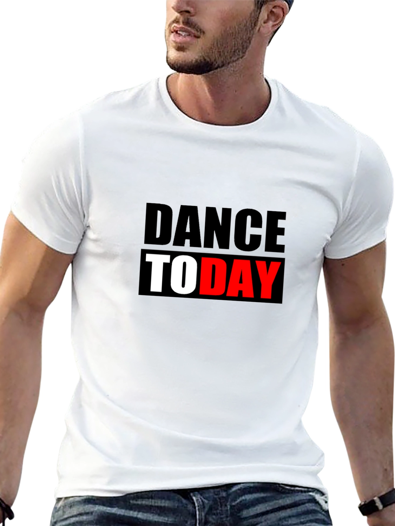 Dance Today Graphic Tee - Black Cotton T-Shirt