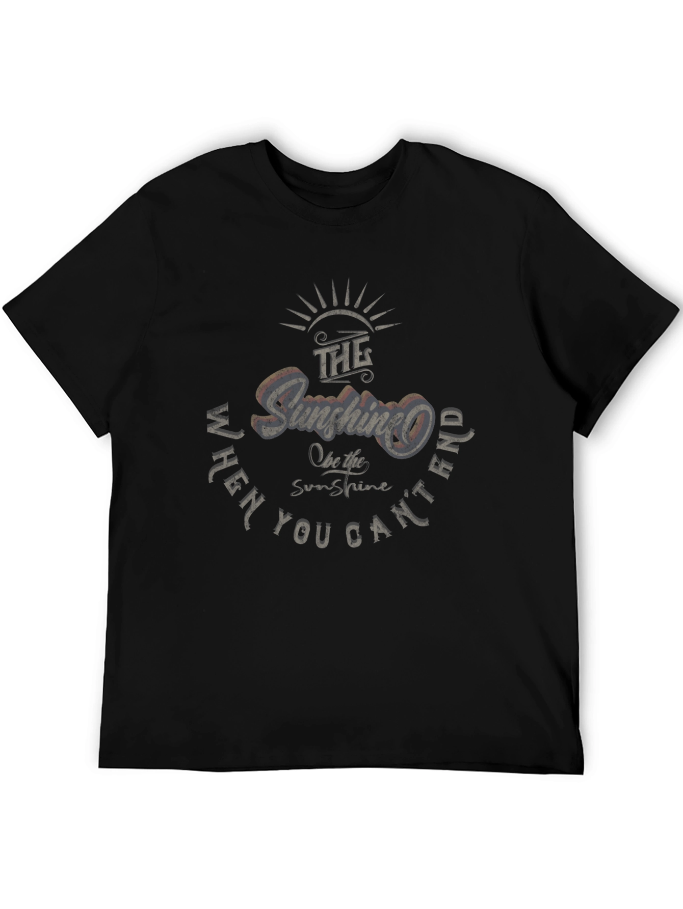 Sunshine Graphic Black T-Shirt