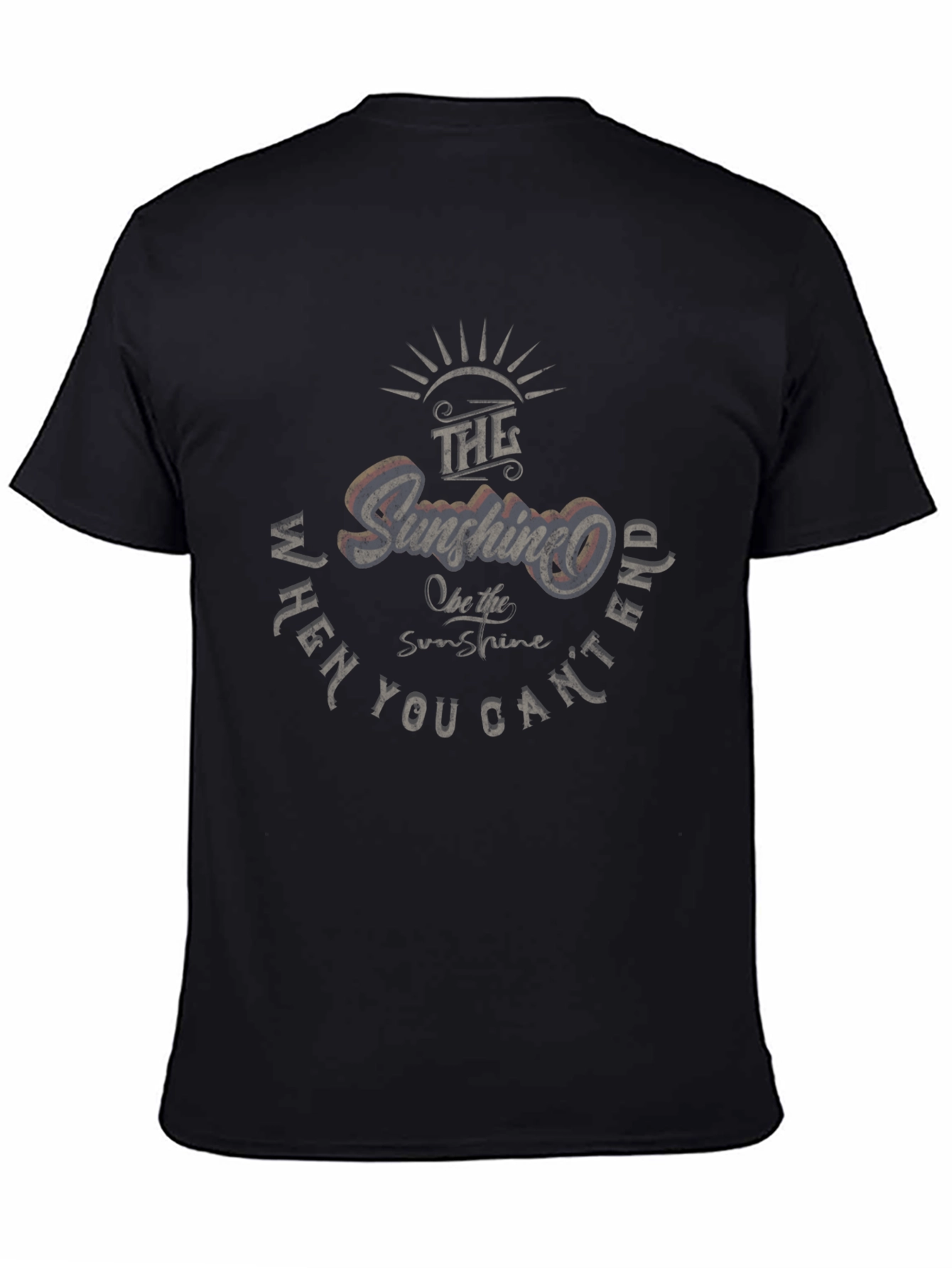 Sunshine Graphic Black T-Shirt