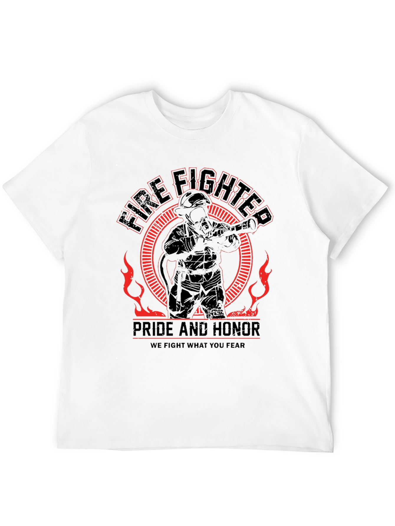 Firefighter Pride Honor Graphic T-Shirt