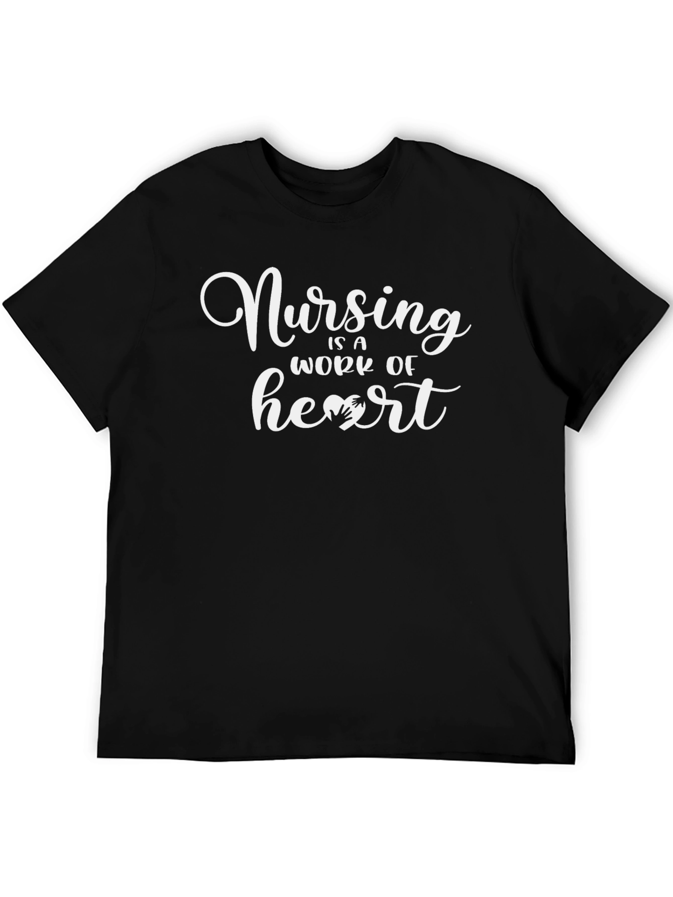 Nursing is a Work of Heart Graphic T-Shirt