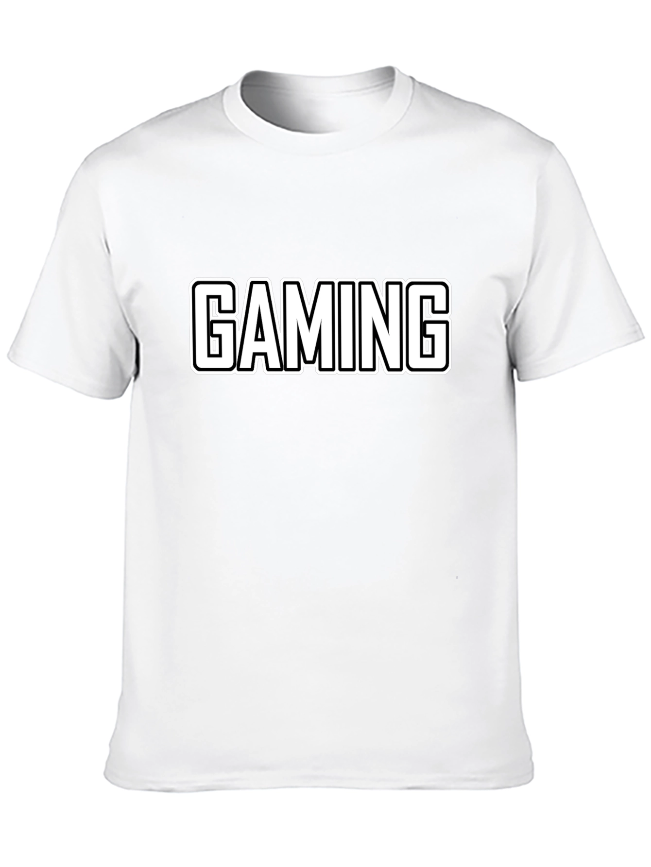 Gaming T-Shirt - Black Cotton Graphic Tee